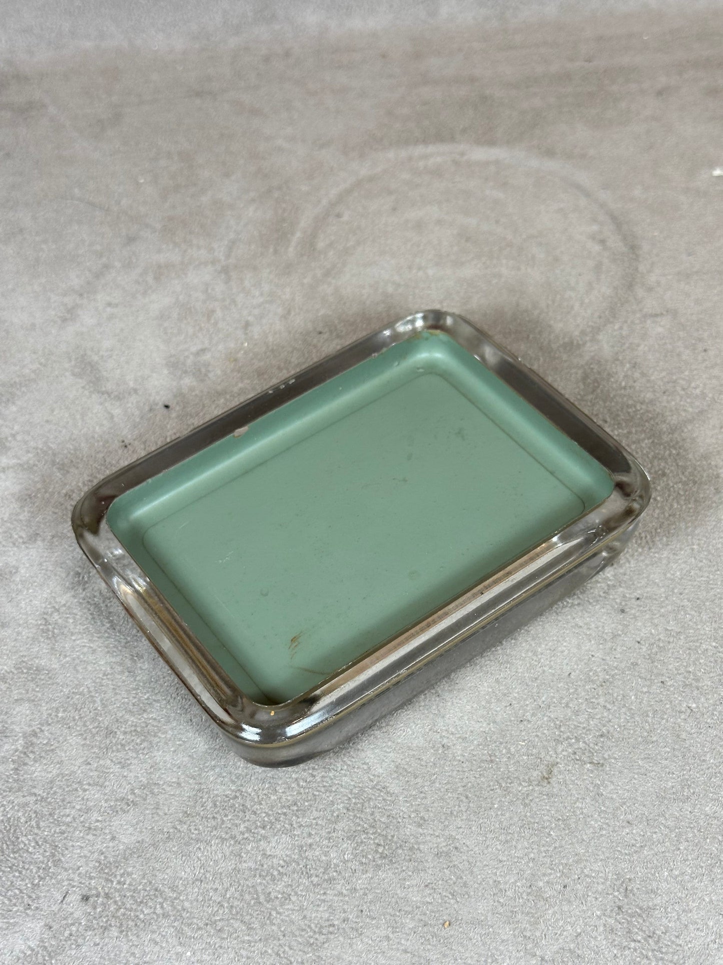 Bichat champagne ashtray in glass 1950s Made in France