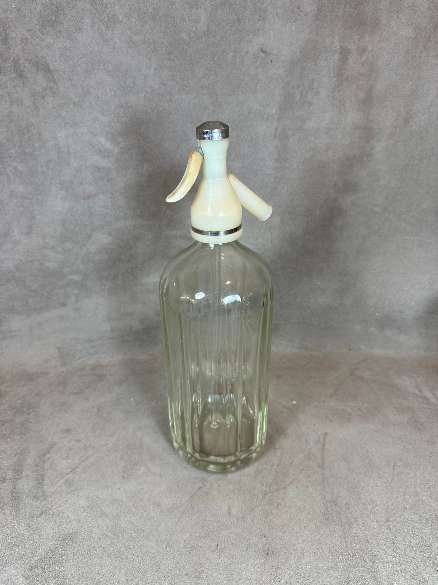 RARE Vintage Schweppes Glass and Plastic Siphon Made in France 1970