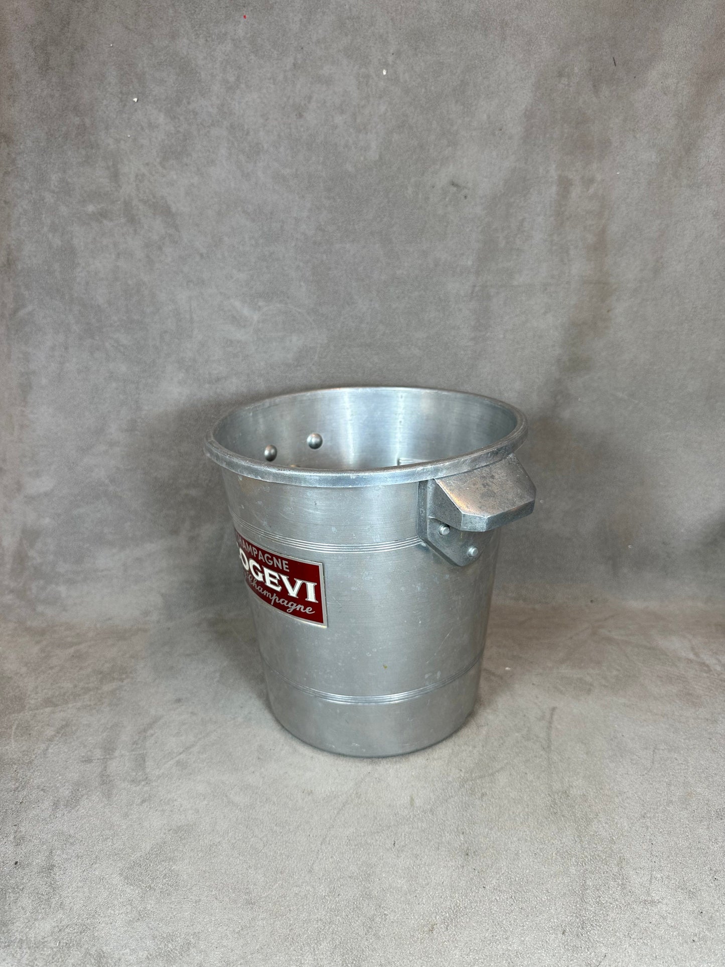 Seau à champagne COGEVI Made in France en aluminium Champagne vintage
