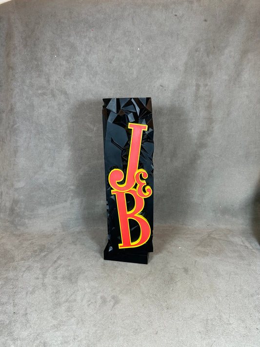 Decorative advertising plastic box J&amp;B Scotch Whisky vintage Made in France