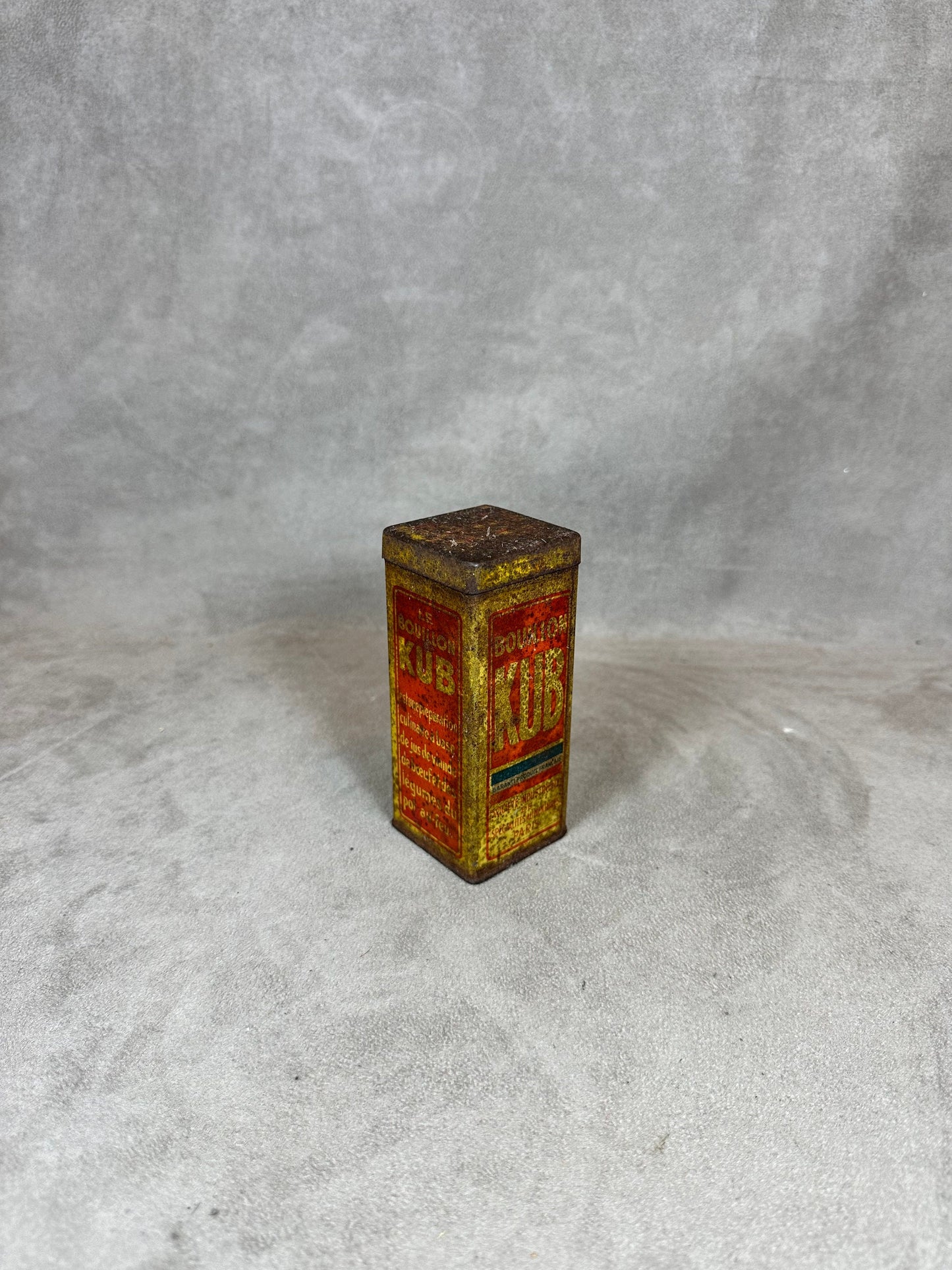 Metal Box, Bouillon Kub, Made in France, Vintage 1960