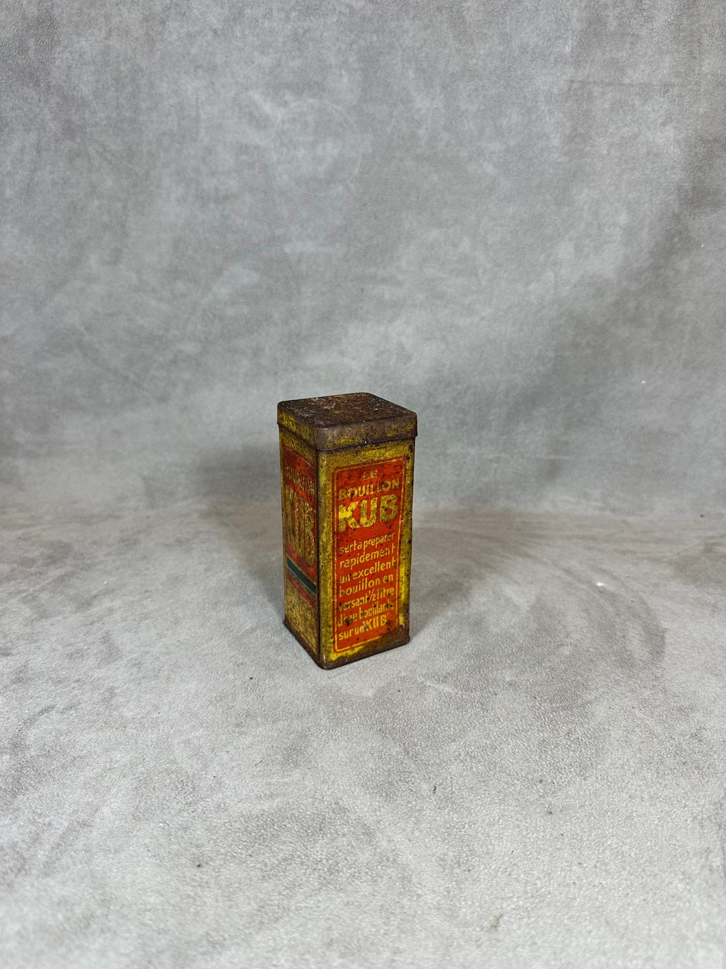 Metal Box, Bouillon Kub, Made in France, Vintage 1960