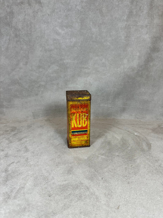 Metal Box, Bouillon Kub, Made in France, Vintage 1960