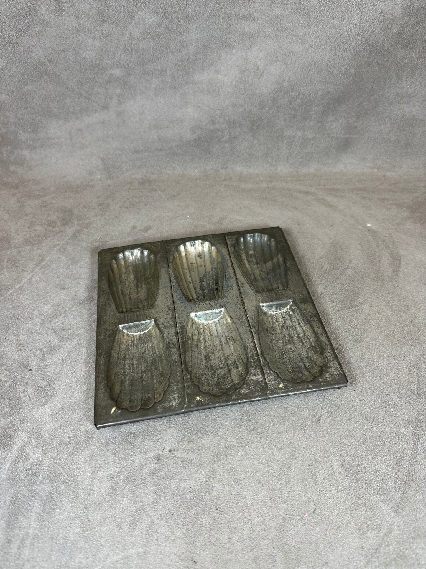 Madeleine Mold in Metal, Made in France, Vintage 1960