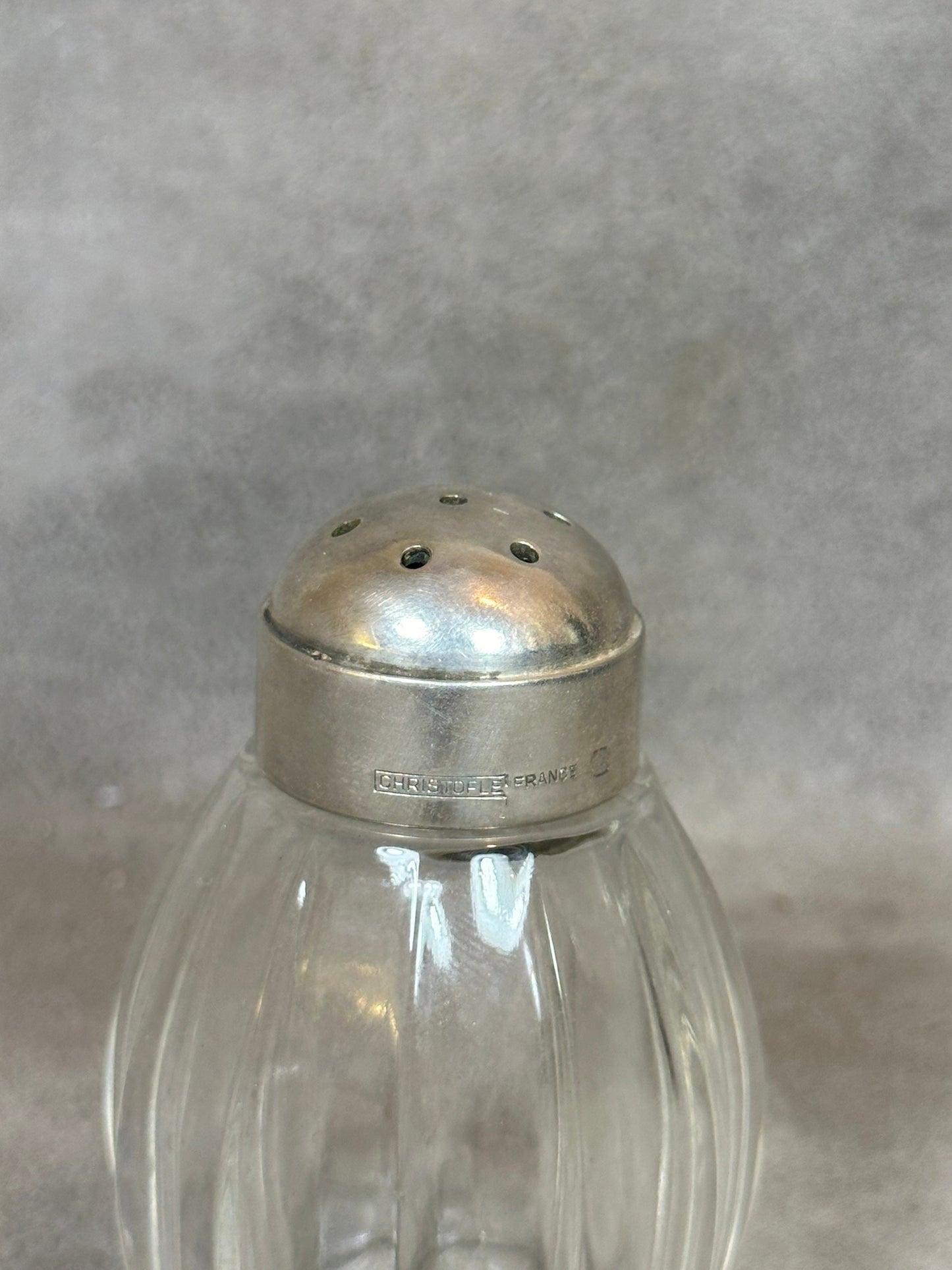 RARE Magnificent CHRISTOFLE ORFEVRERIE salt cellars in solid silver Made in France 1950s