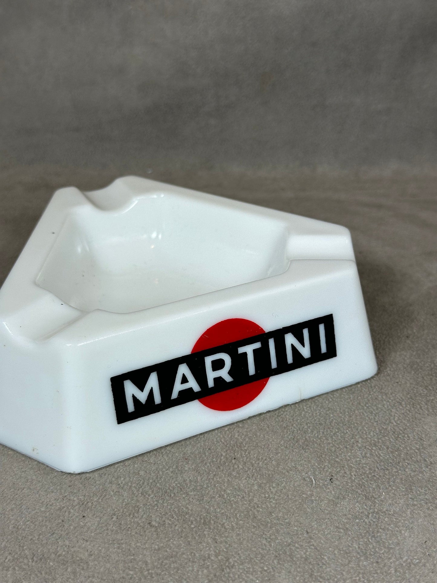 Opalex Advertising Ashtray, Martini, Made in France, Vintage 1980