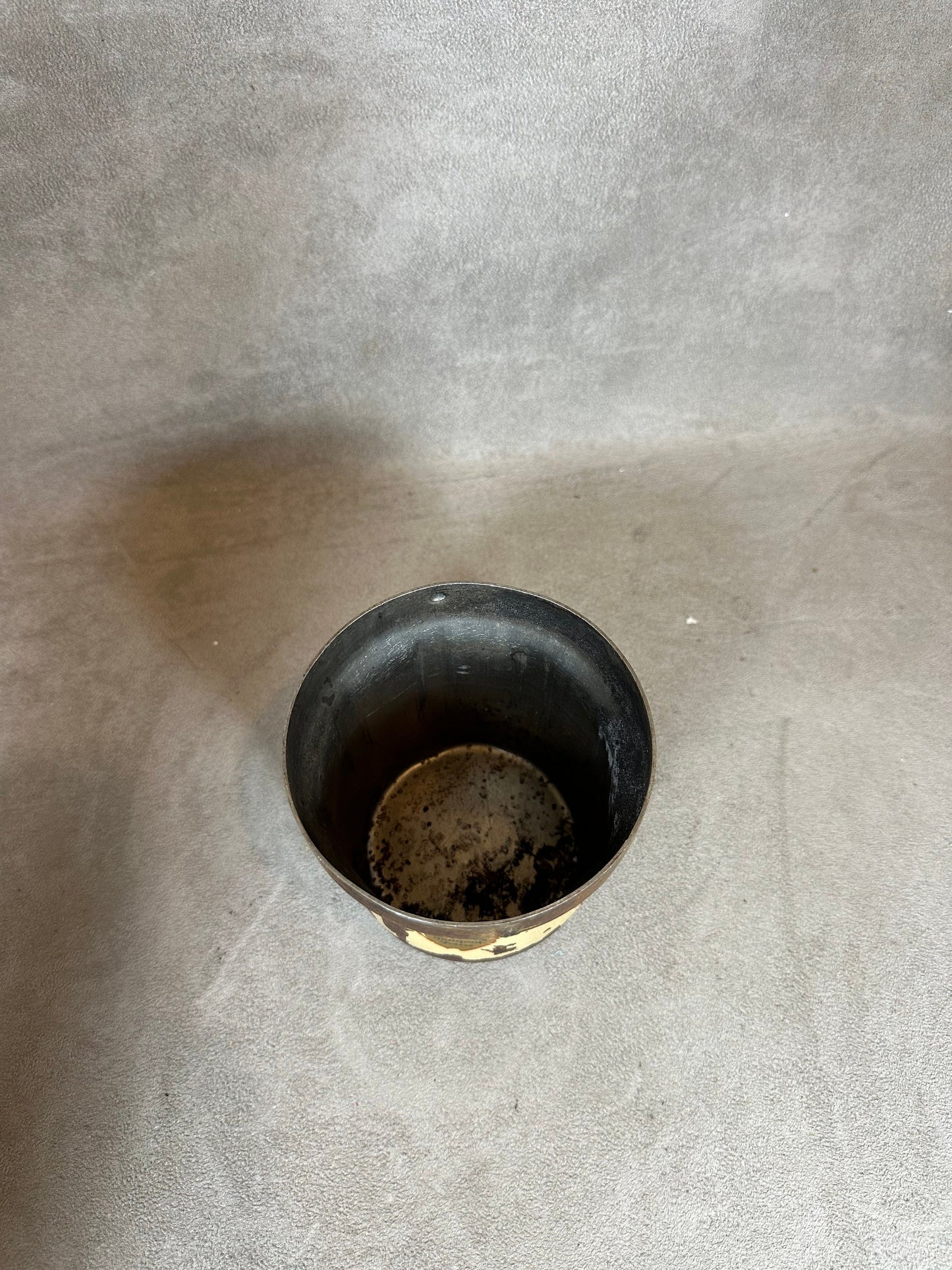 Peugeot Frères vintage beige sheet metal coffee grinder Made in France