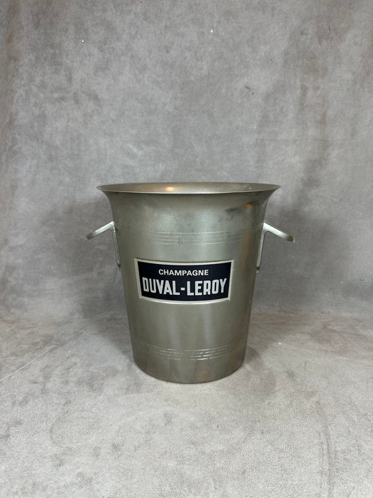 Seau à champagne Duval-Leroy en acier Années 1960