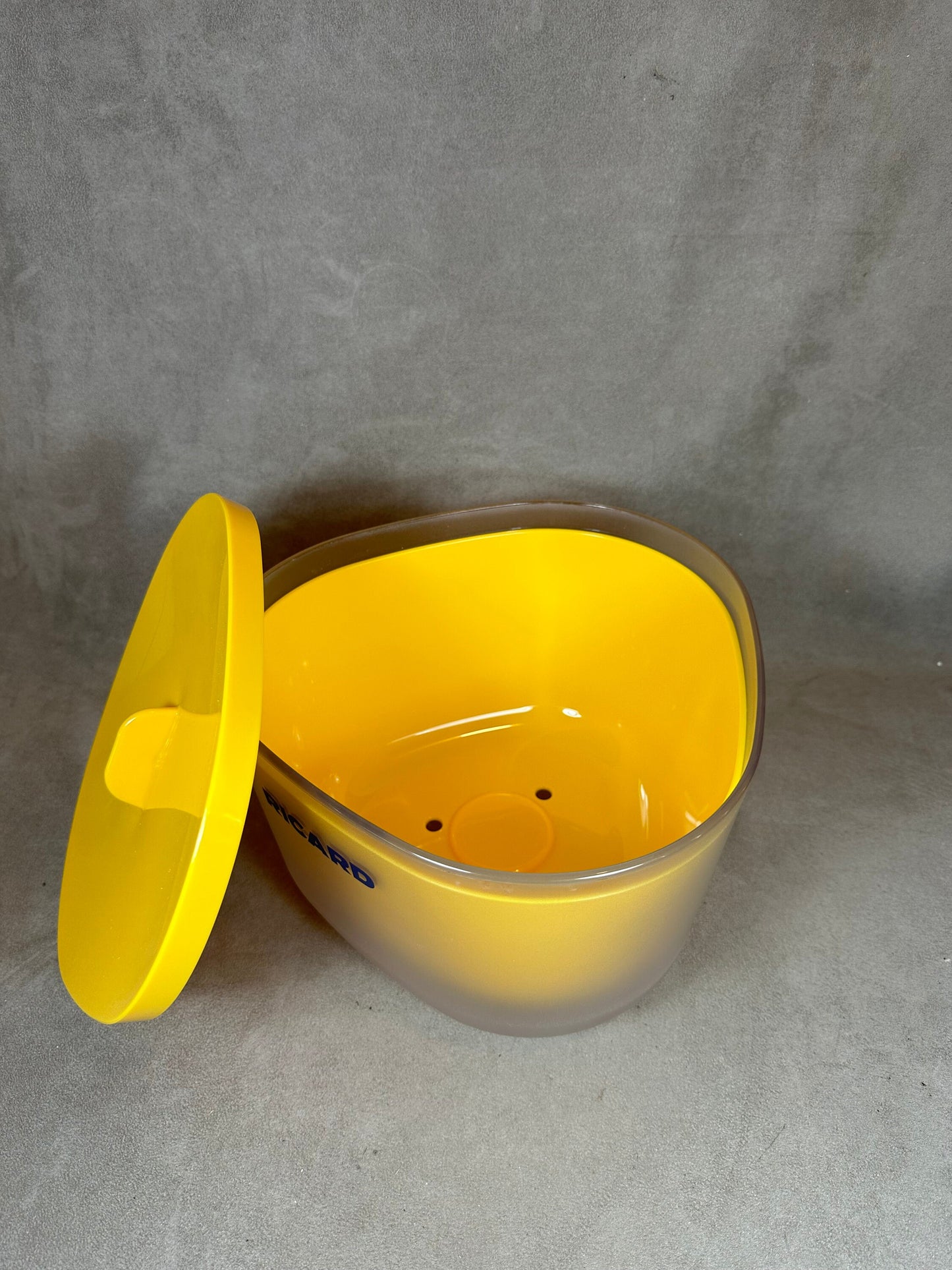 Ricard large vintage yellow plastic advertising ice bucket Vintage 1990