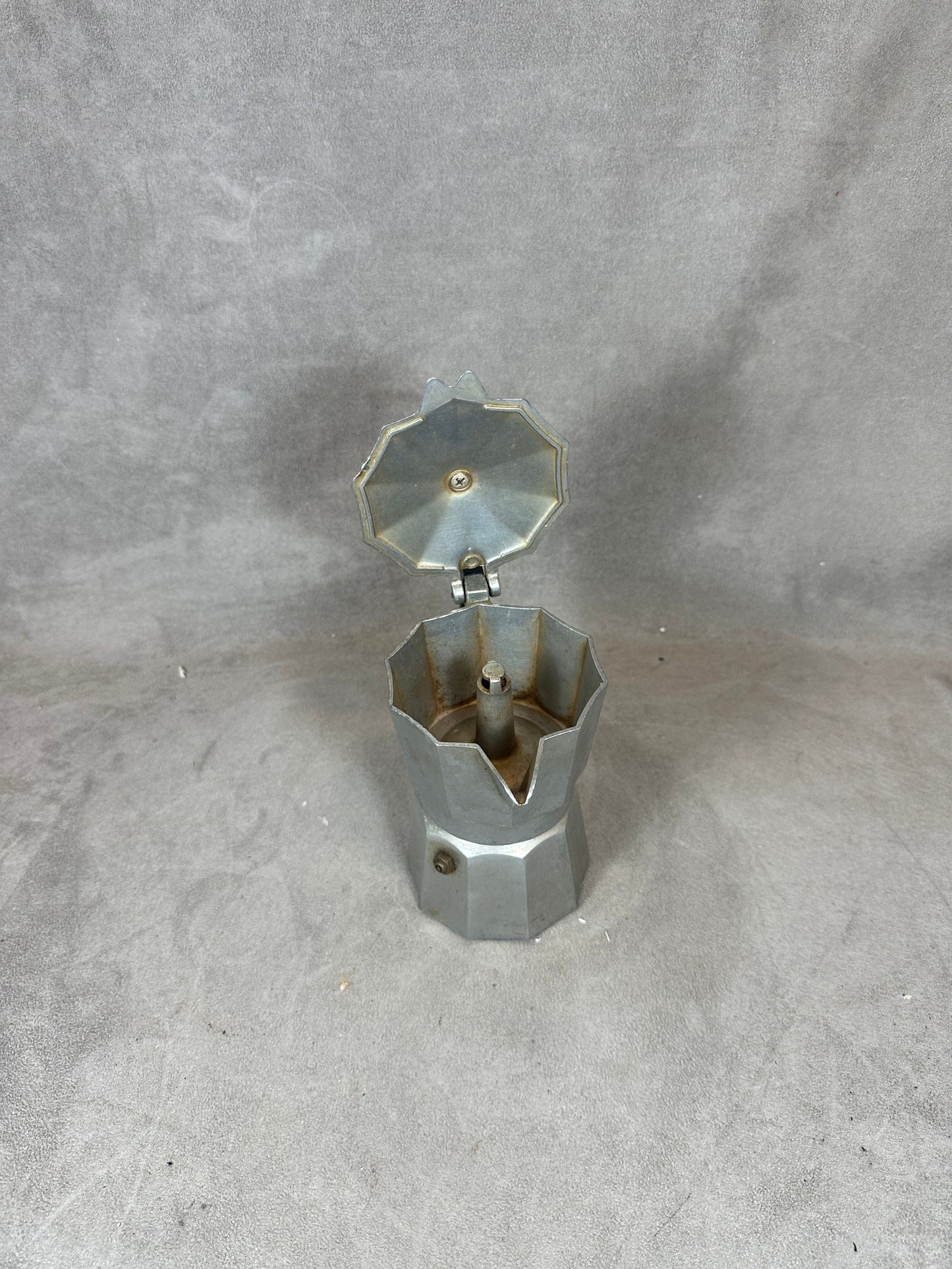 A.Bialetti Crusinallo vintage aluminum Italian coffee maker Made in Italy