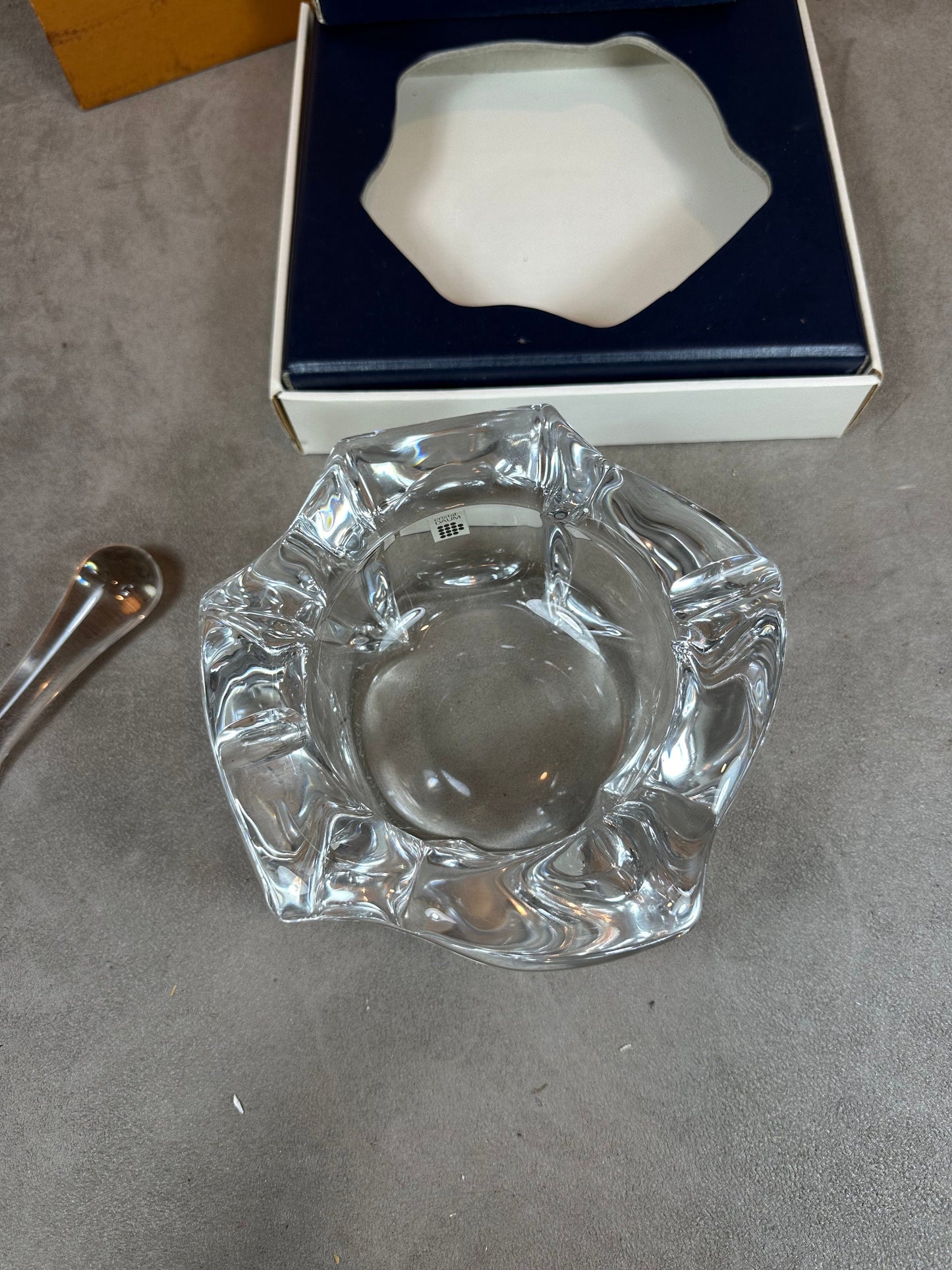 RARE Magnificent DAUM vintage crystal mortar and pestle Made in France 1960s