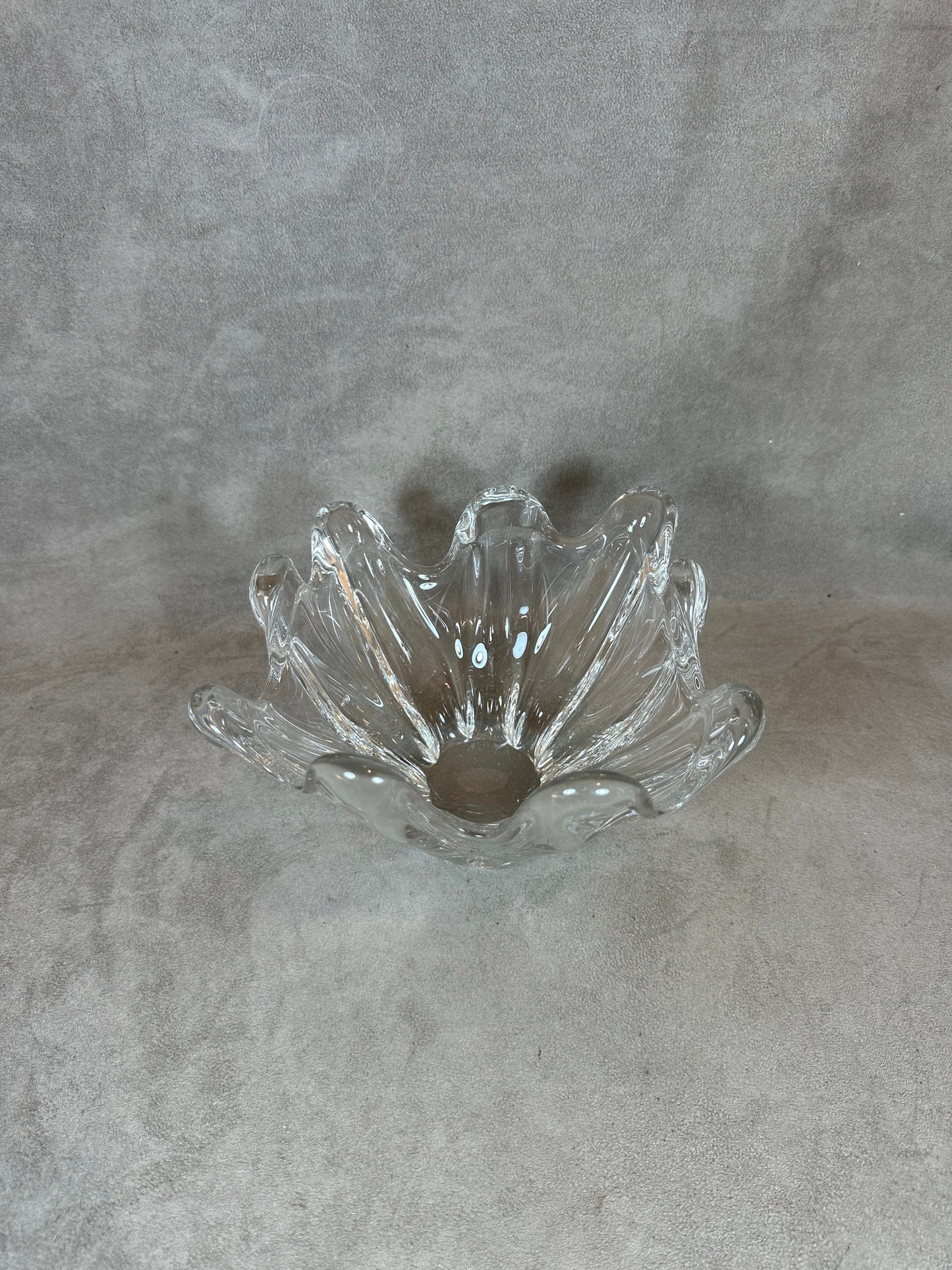 RARE Magnifique coupe de table centre de table DAUM en cristal vintage Made in France Années 1960