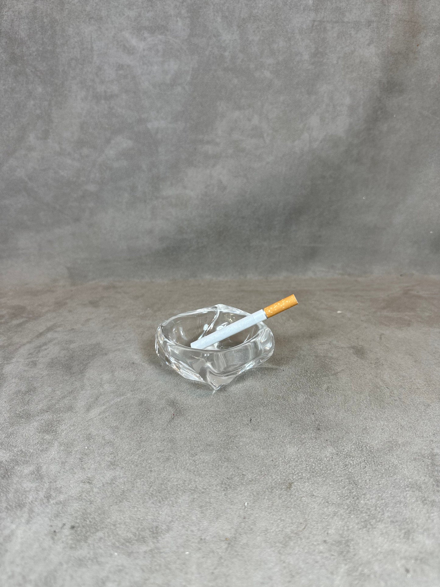 RARE Vintage DAUM Crystal Ashtray Made in France 1960s