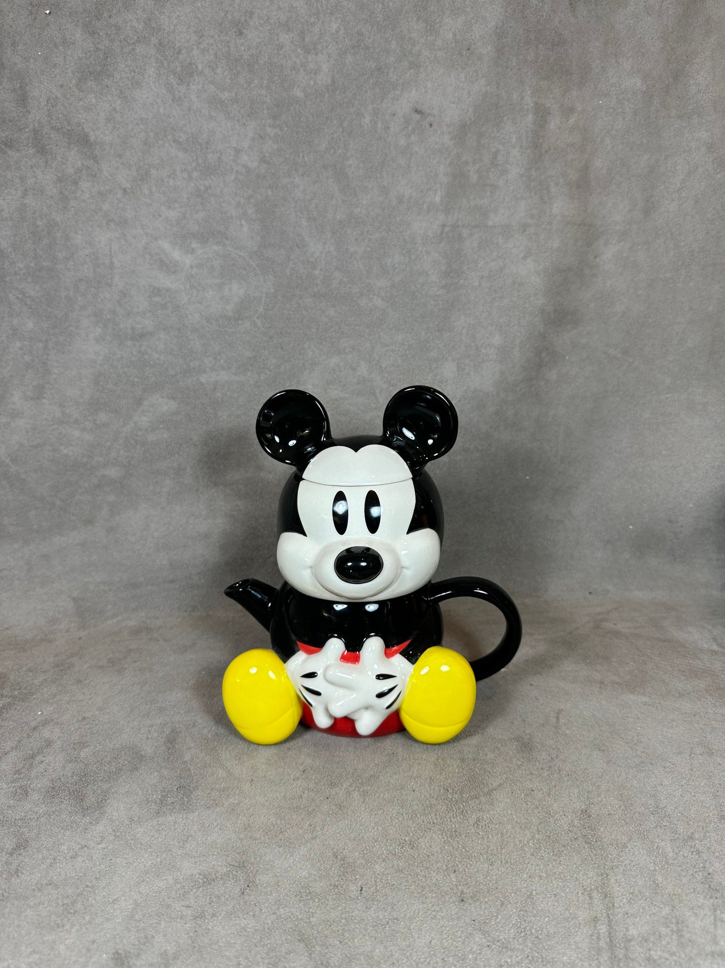 Tisanière Disney Mickey en faience Made in France Vintage 1980