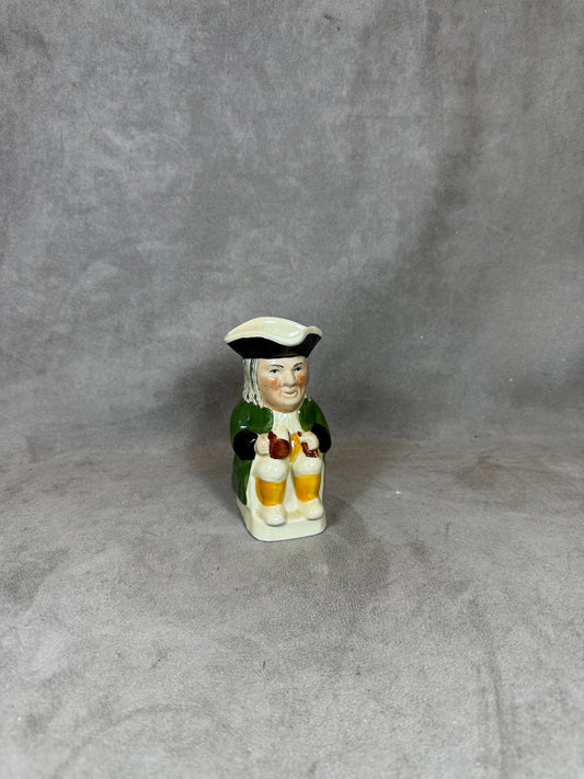 RARE Cruche anthropomorphe Toby Jug Tony Wood vintage Staffordshire Made in England 1950