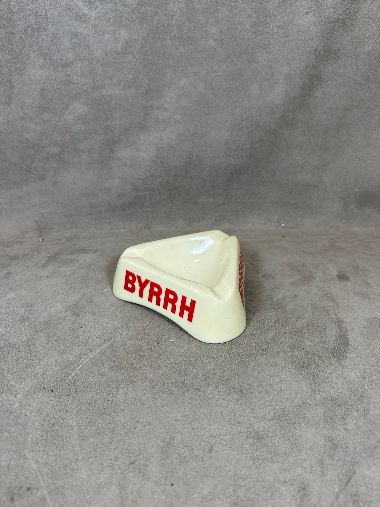 Magnier Blanguy Opaline Advertising Ashtray, Byrrh, Made in France, Vintage 1970