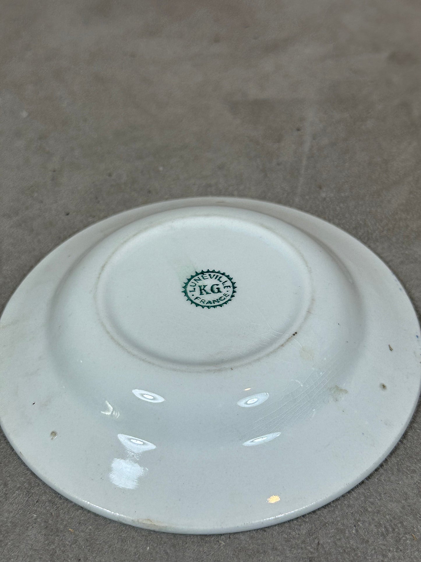 Vintage Schweppes Indian Tonic earthenware bowl, ashtray, empty pocket Made in France