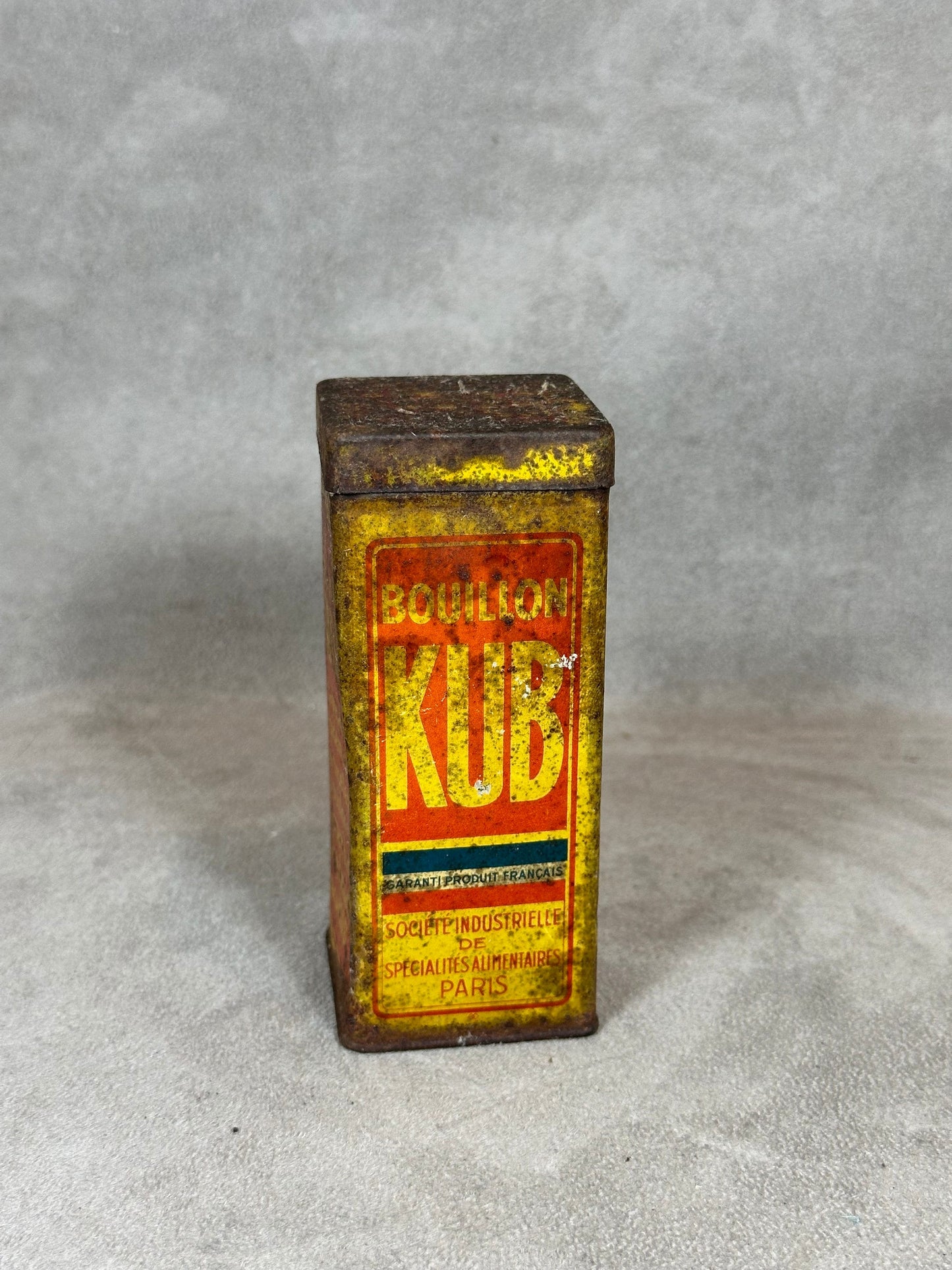 Metal Box, Bouillon Kub, Made in France, Vintage 1960