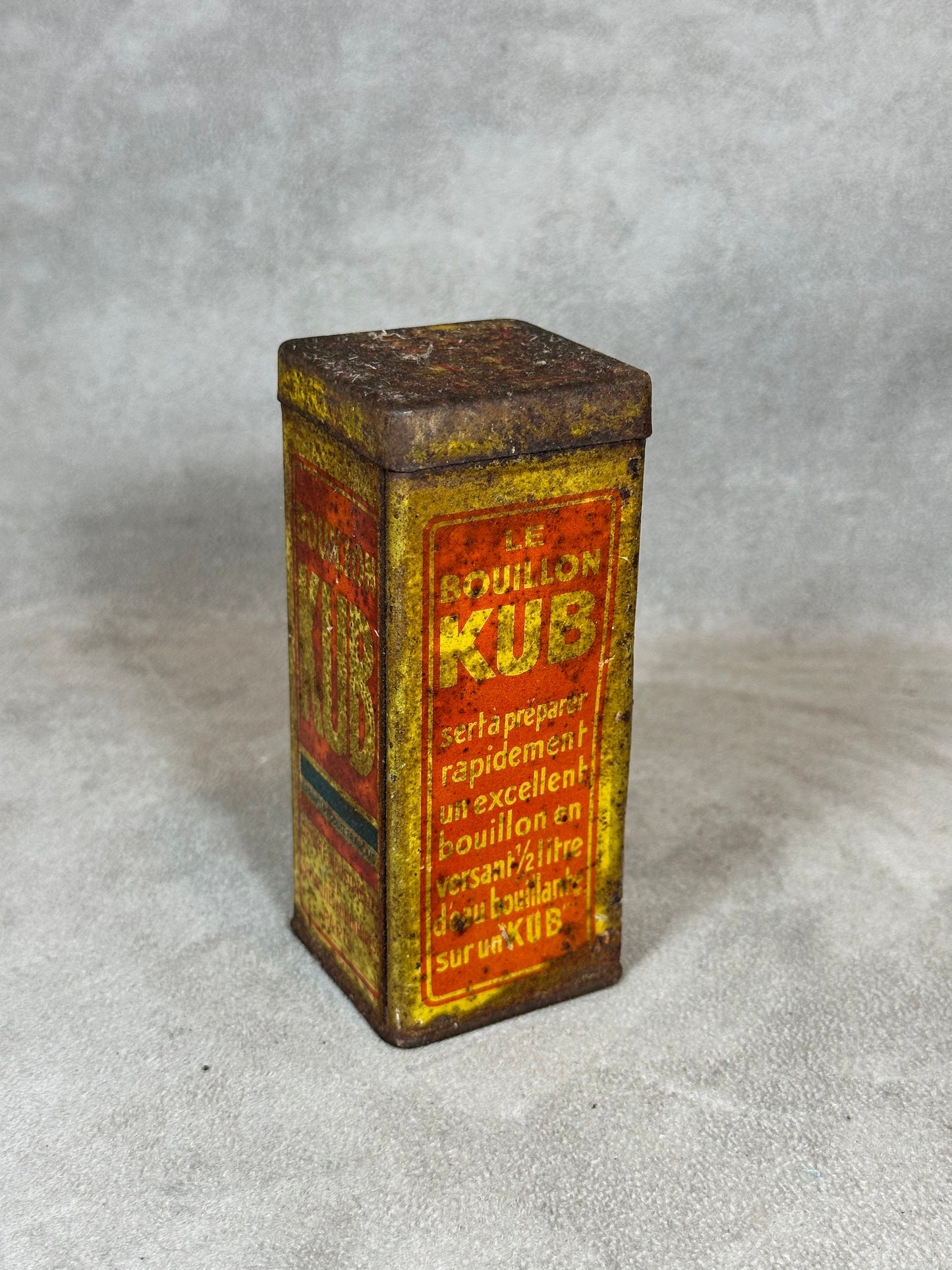 Metal Box, Bouillon Kub, Made in France, Vintage 1960