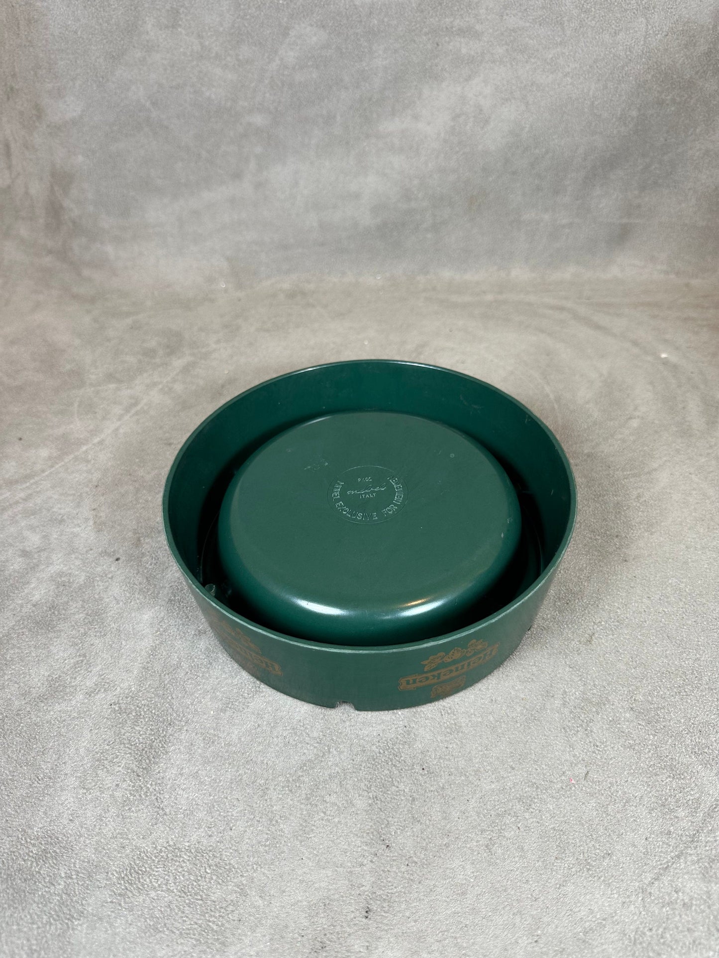 Plastic Advertising Ashtray, Heineken, Made in Italy, Vintage 1960