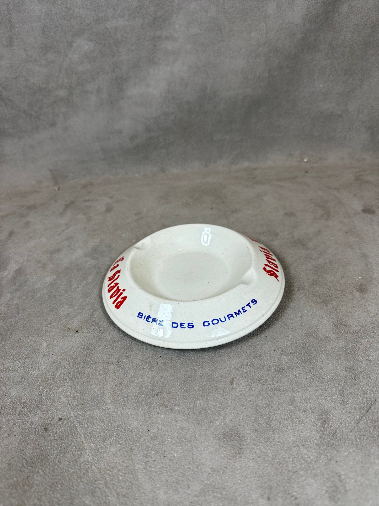 La Slavia Keramik-Aschenbecher von Moulin des Loups Vintage Made in France