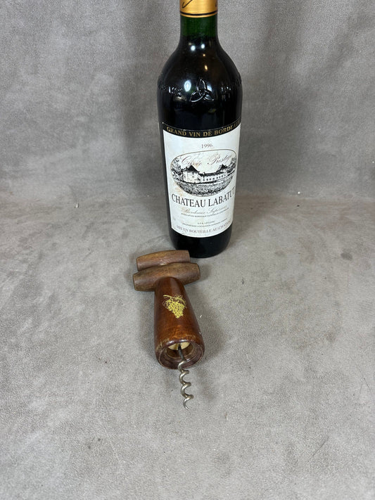 Tire-bouchon en bois à décor de grappe de raisin vintage Made in France, Wine Collectors, French Wine