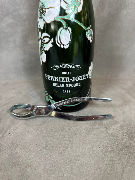 Pince à Champagne en Métal, Barancourt, Made in France, Vintage 1970