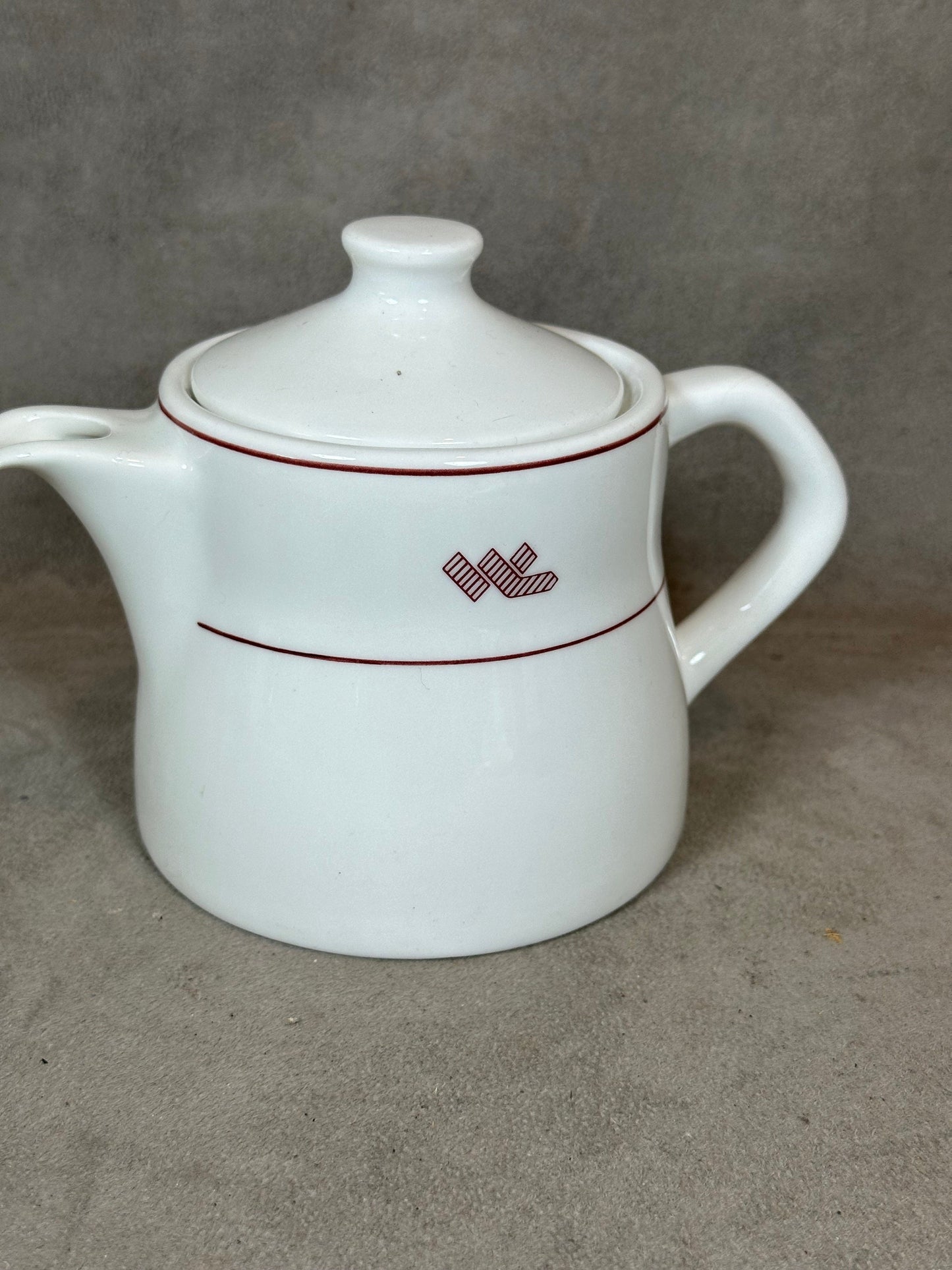 Cafetière en porcelaine Les Wagons Lits par Dudson Made in England Vintage 1970