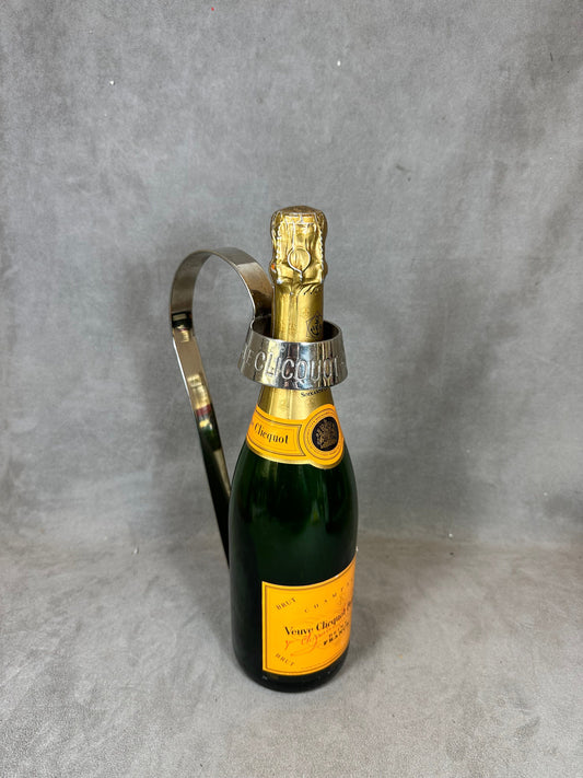 Veuve Clicquot Ponsardin Ribbon waiter bottle holder for magnum in vintage steel