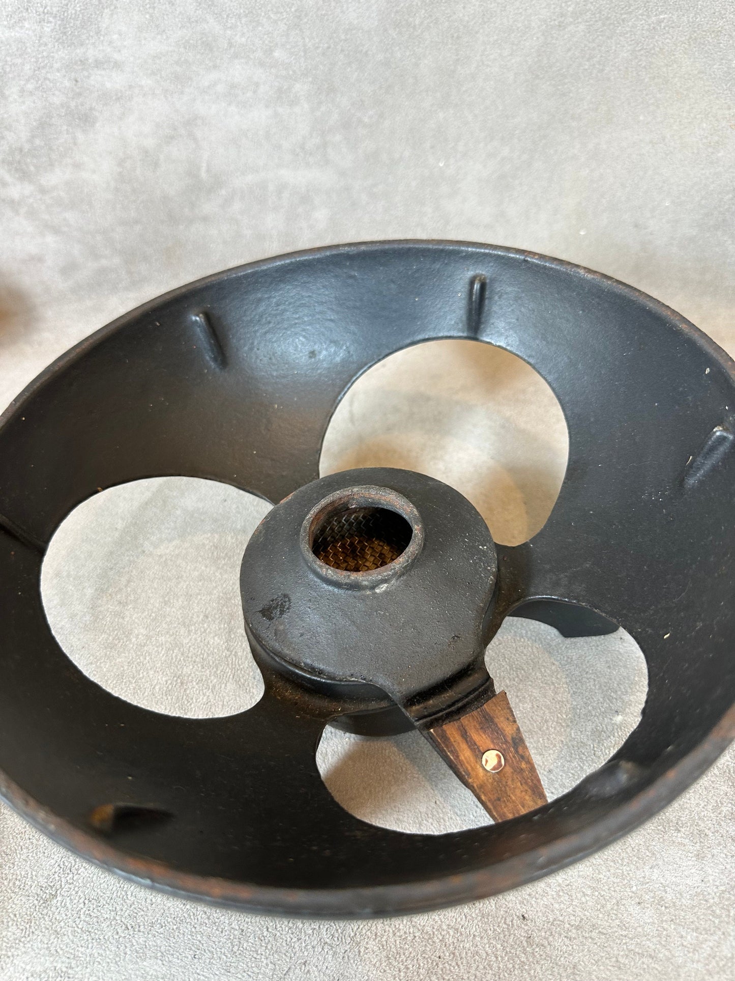 Appareil a fondue vintage en fonte emaillée avec ses 6 fourchettes Le Creuset Made in France