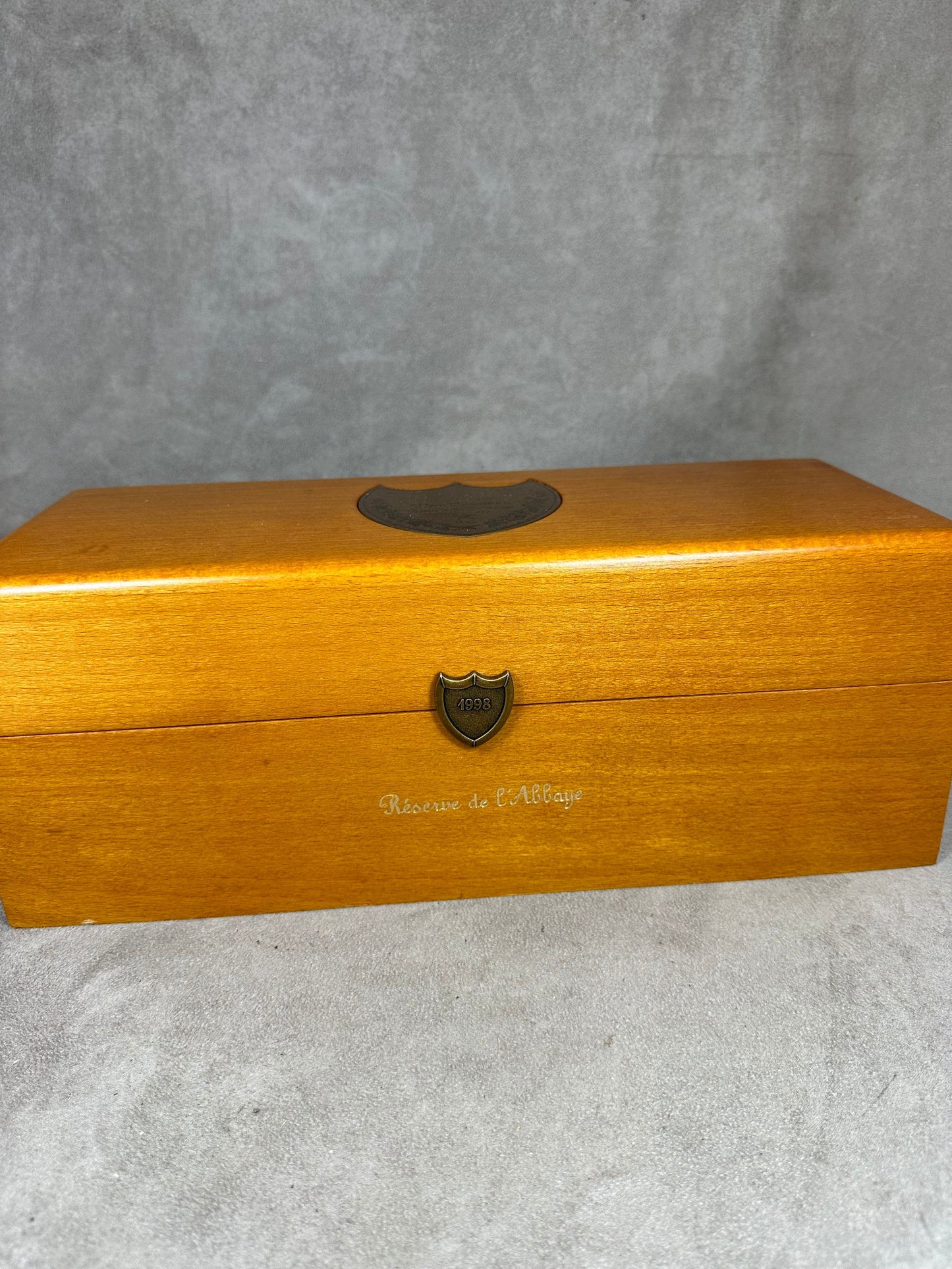 RARE Dom Perignon Cuvée de l'Abbaye Vintage 1998 wooden champagne case vintage vintage gift