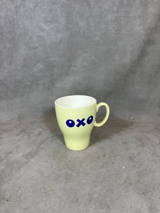 SELTENER Vintage OXO Steingutbecher Made in France 1950er Jahre