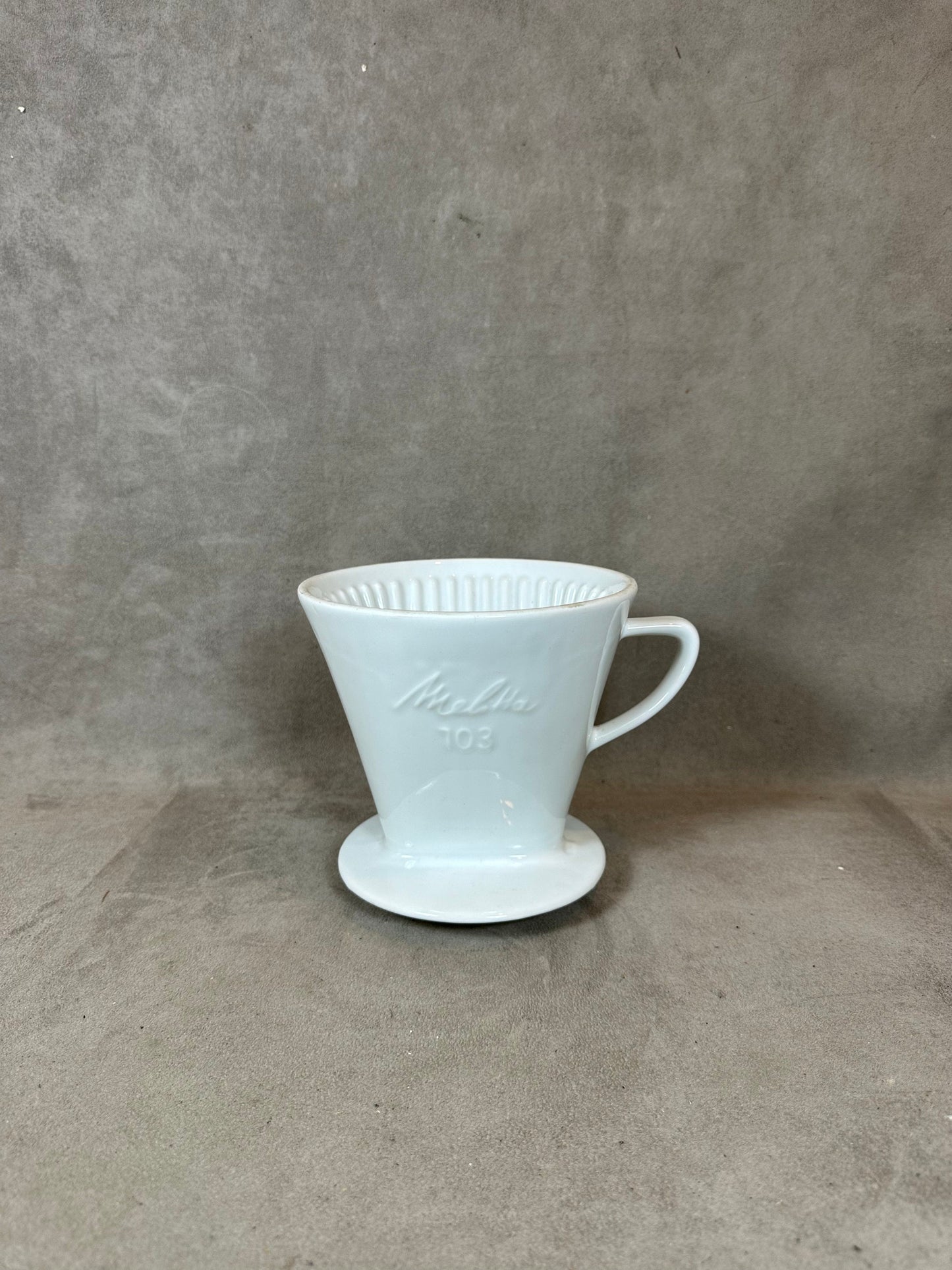 Melitta XXL white ceramic coffee filter model 103 vintage Made in France