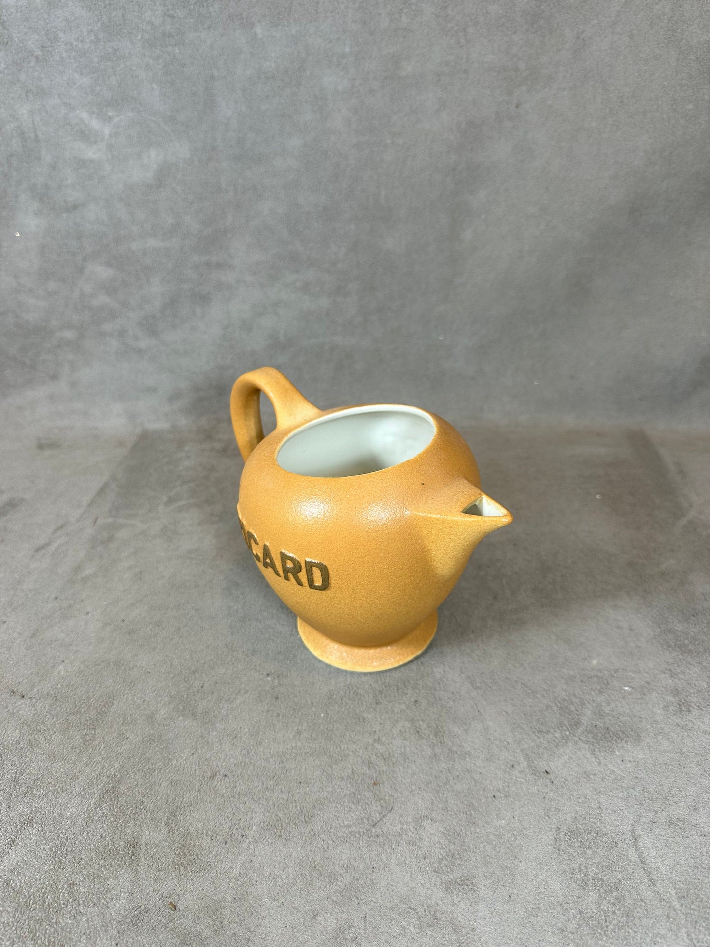 Ricard brown ceramic pitcher Made in France 1970s