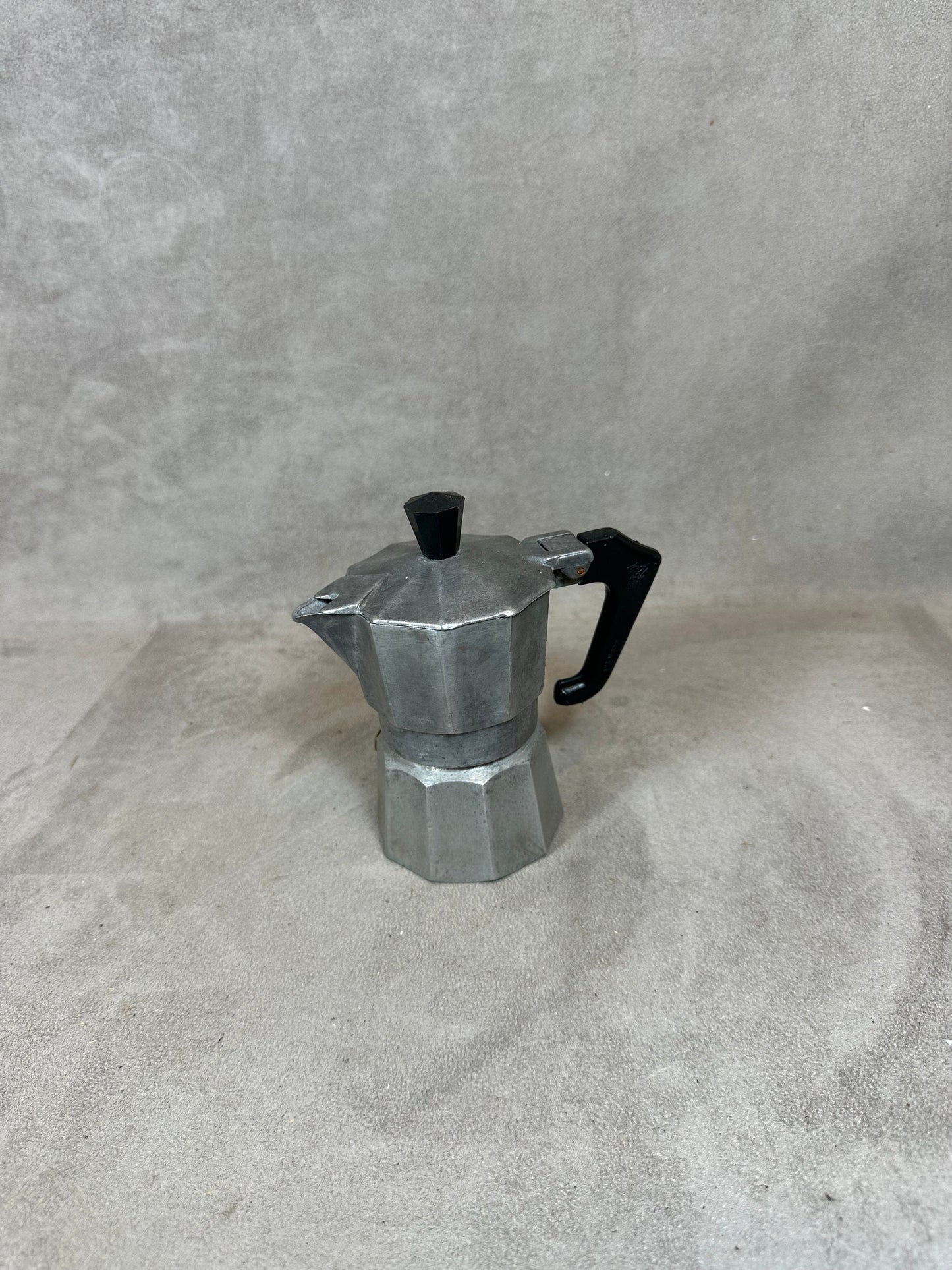 Vintage Italian aluminum coffee maker Made in Italy 1970
