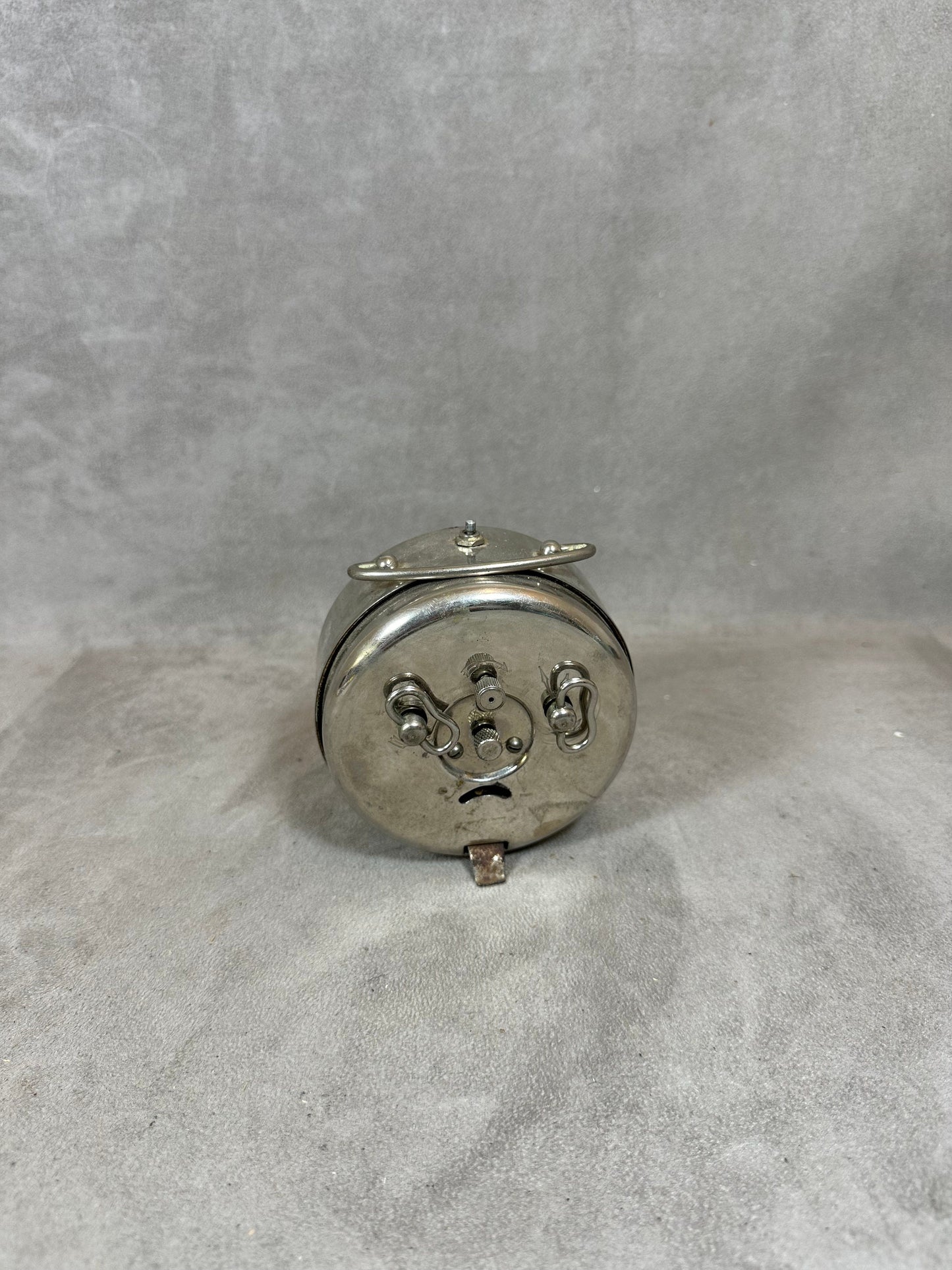 Réveil Mécanique Métal, R. Gobense Reims, Made in France, Vintage 1970