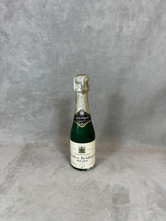 Decorative candle in the shape of a champagne bottle Charles Heidsieck Made in France