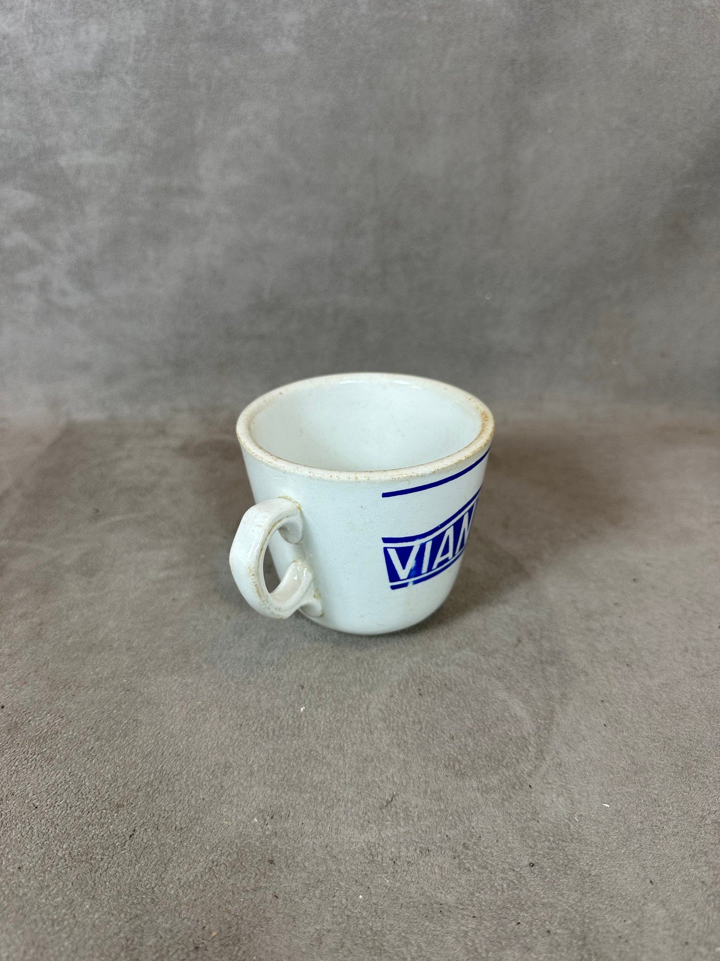 RARE Vintage Viandox earthenware mug Made in France 1950s