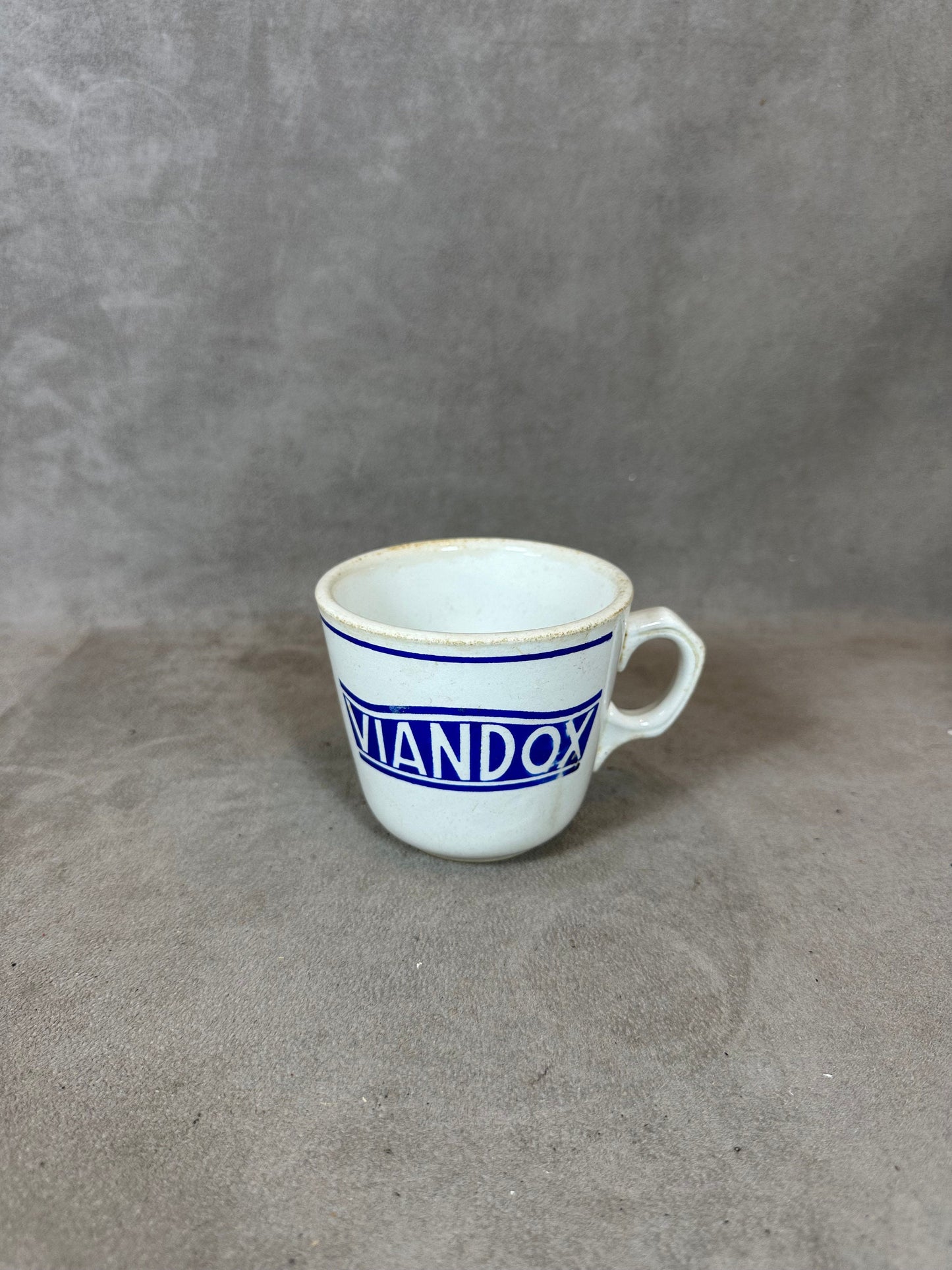 RARE Tasse Viandox en faience vintage Made in France Années 1950