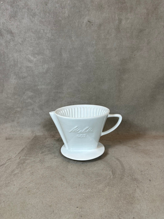 Melitta white ceramic coffee filter model 402 vintage Made in France