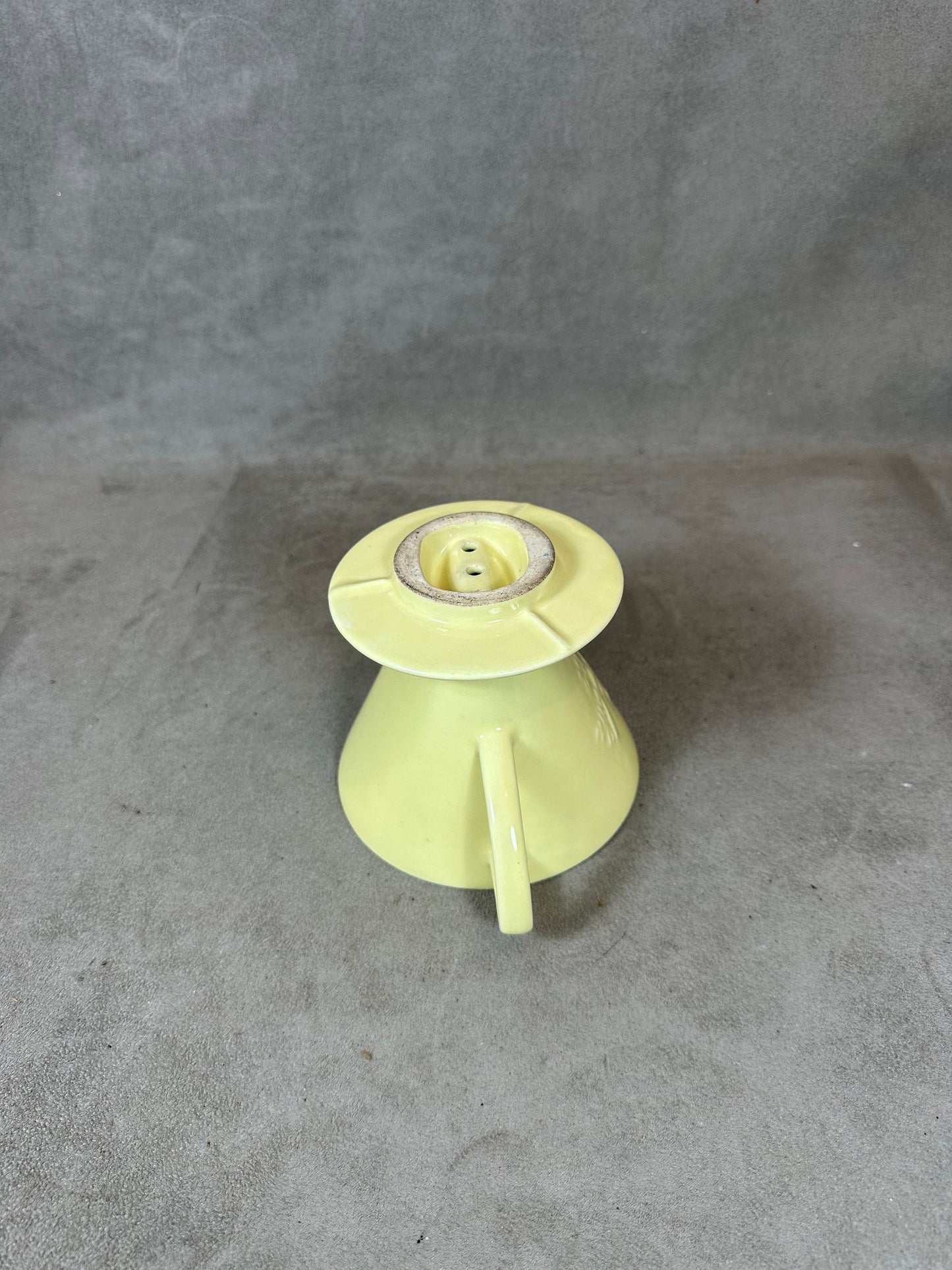 Melitta yellow ceramic coffee filter model 102 vintage Made in France