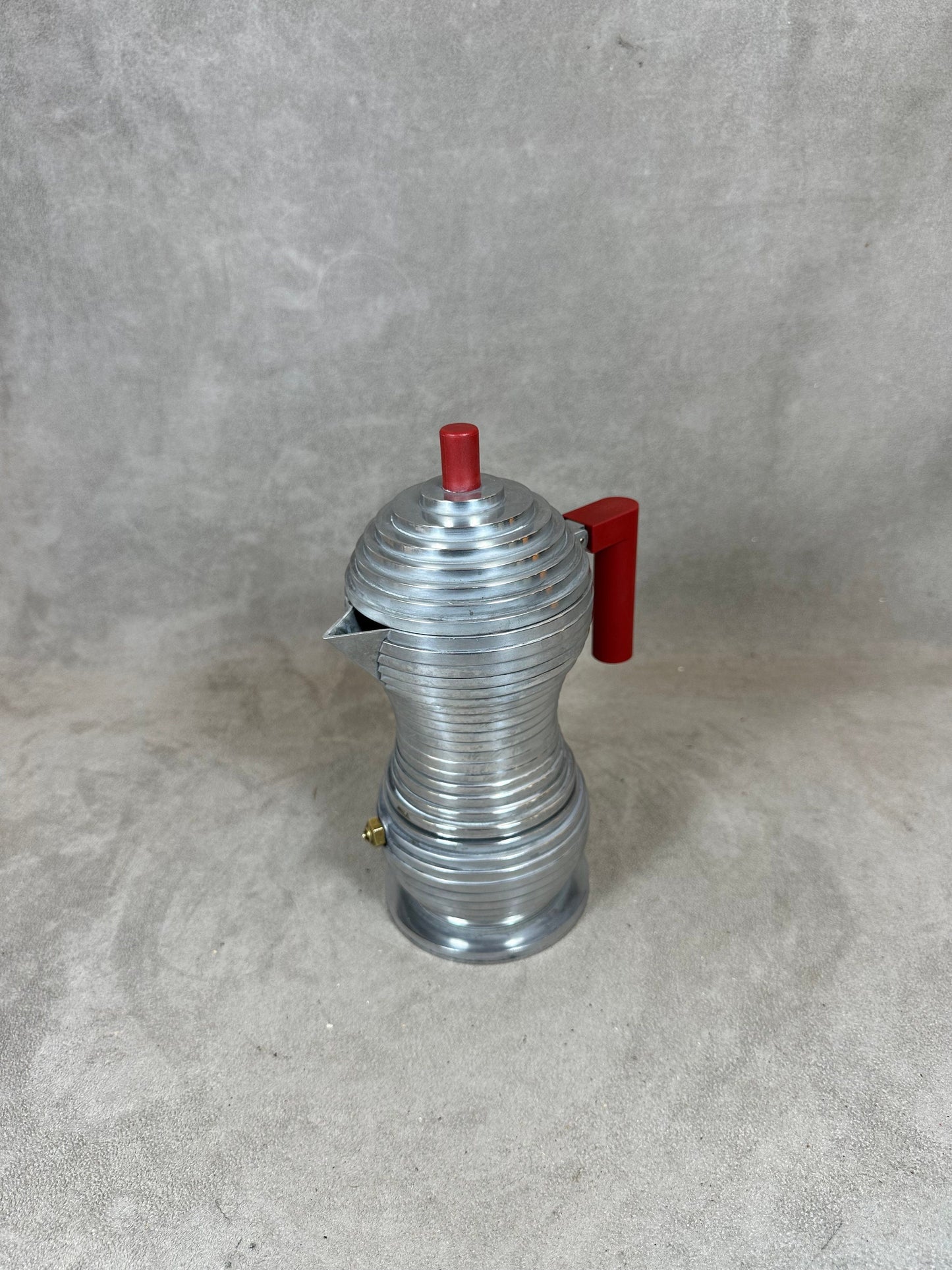 RARE Alessi Cafetière Pulcina 3 tasses vintage  | Designer Michele de Lucchi |  Made in Italy Fonte d'aluminium 1980 Pour induction