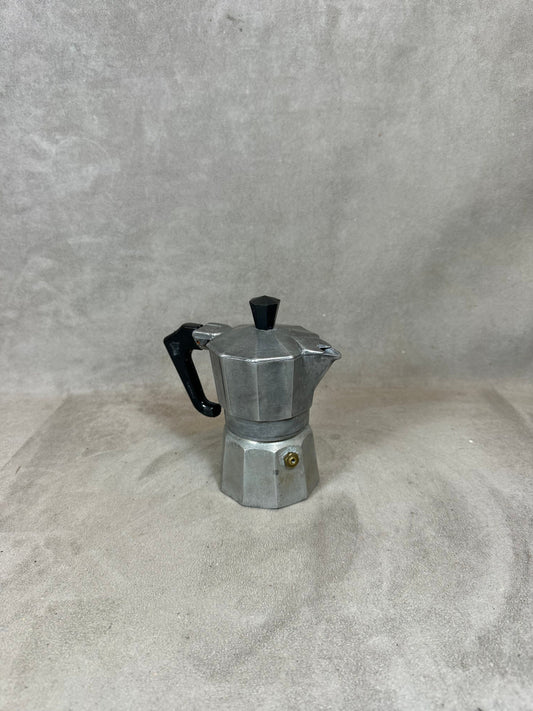Vintage Italian aluminum coffee maker Made in Italy 1970