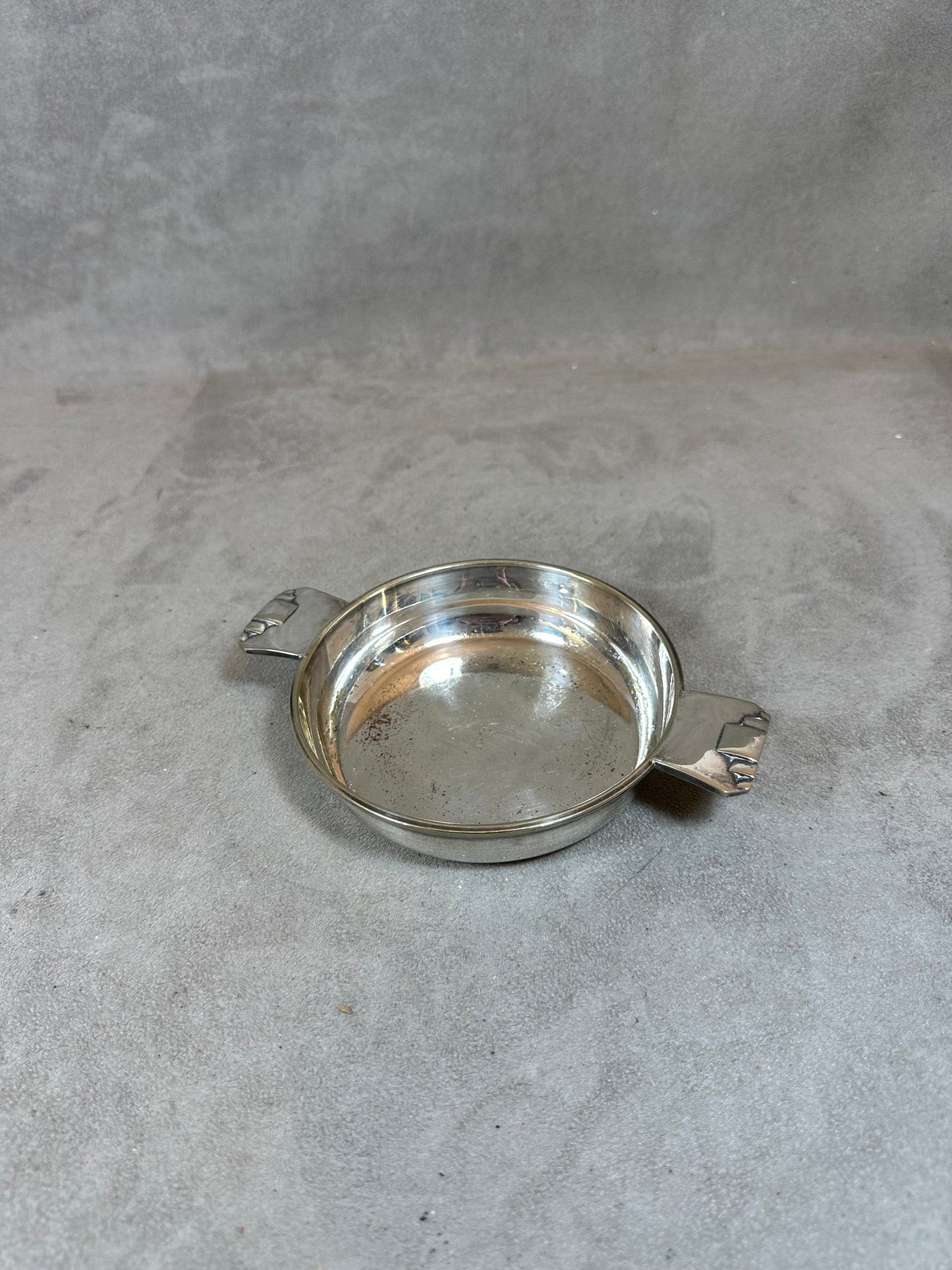 Silver metal ashtray Made in France 1960