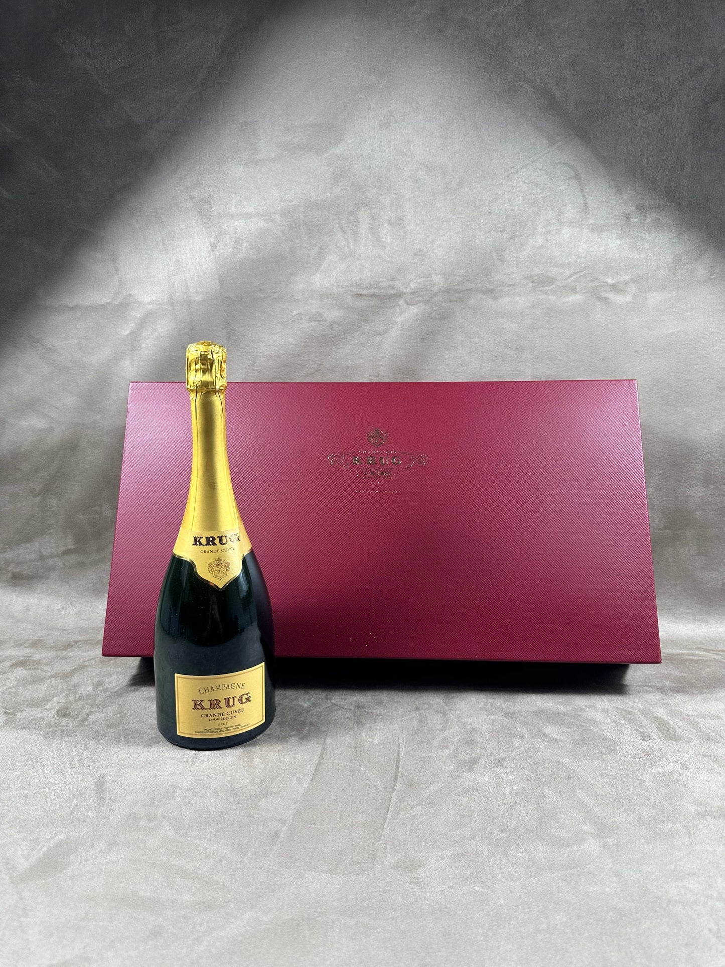 VERY RARE Lot de 6 Verres KRUG Gravés | Coffret Original | Verres à Champagne Vintage Reims | Barware Luxe Collection