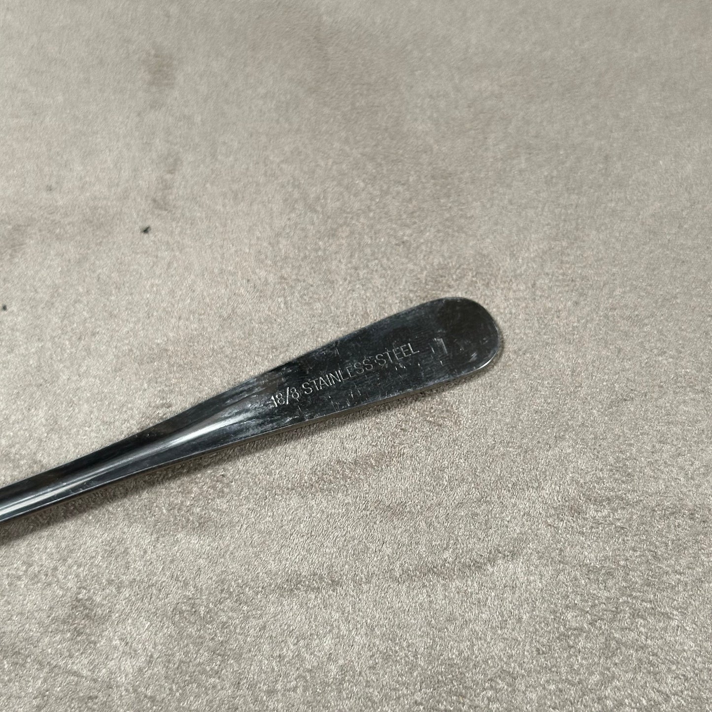 Set of 6 ice cream cups with 6 spoons and tray in 18/10 stainless steel vintage Made in France