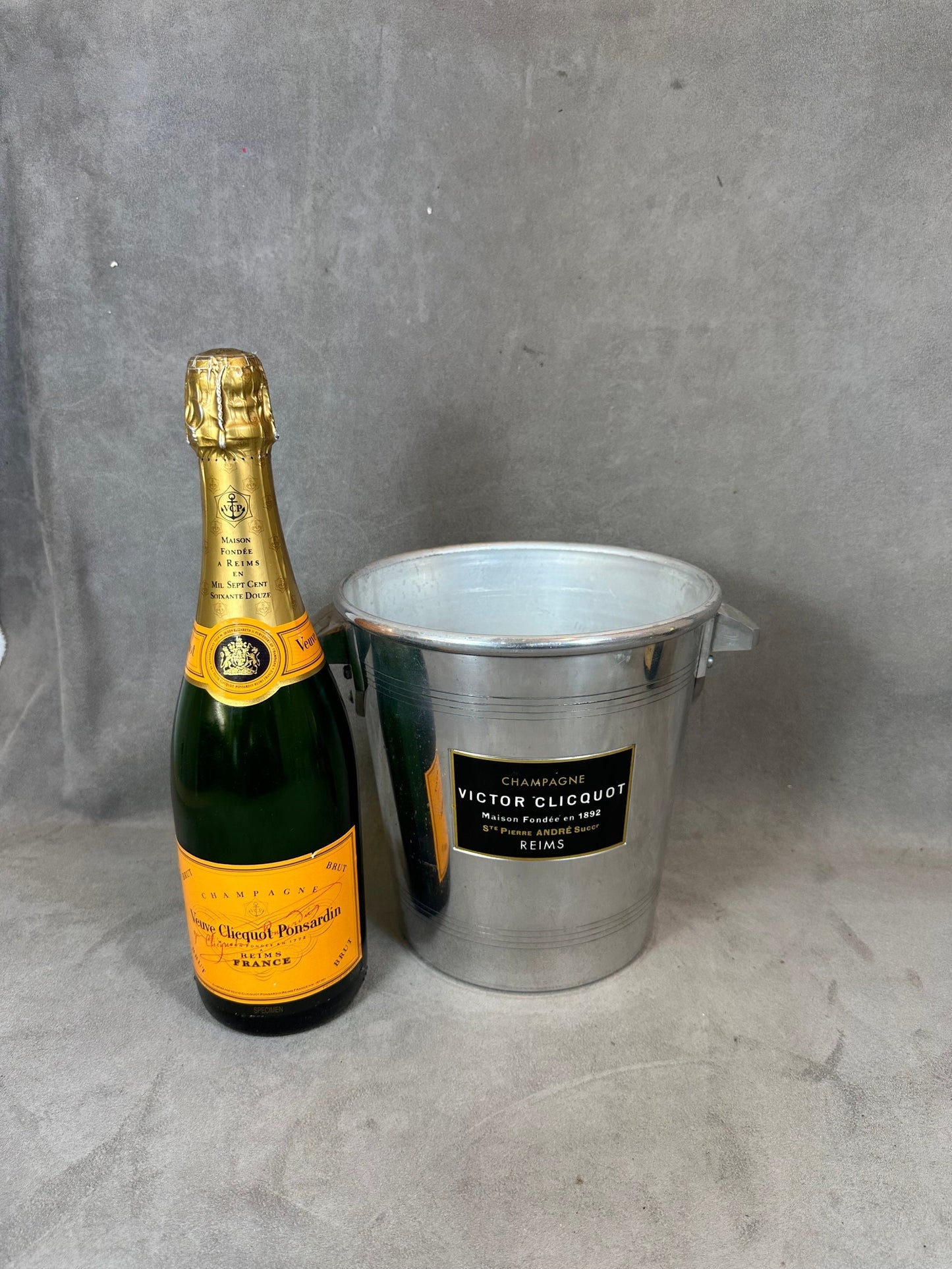 Victor Clicquot Champagner-Kübel im Vintage-Stil, für Champagnerflaschen, Eimer, Champagner, Geschenk, hergestellt in Frankreich