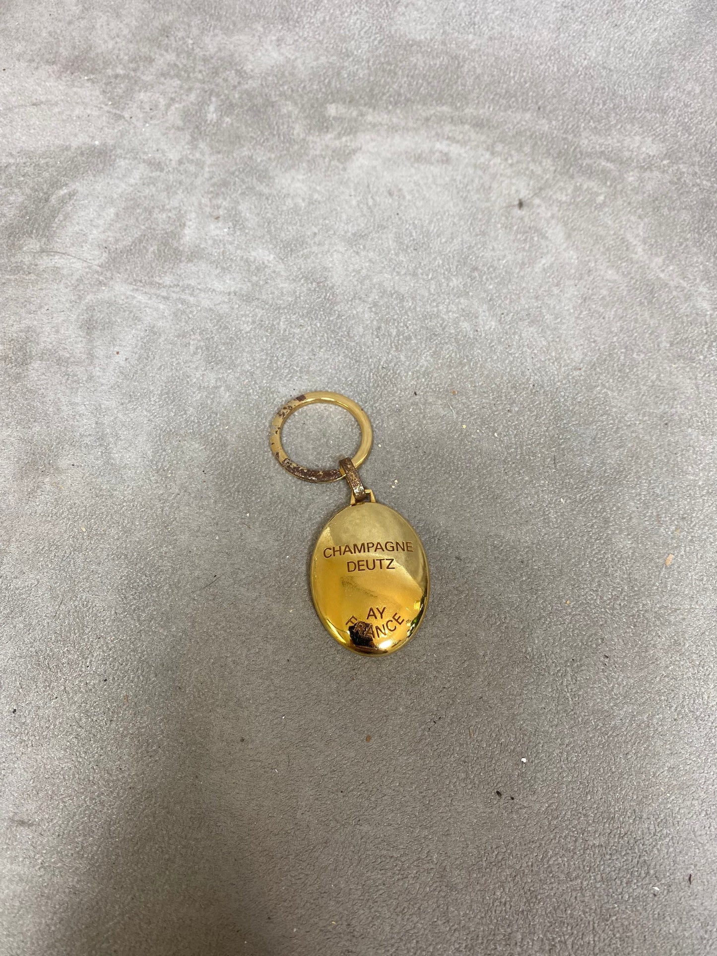 Vintage metal Deutz key ring Made in France 1980s