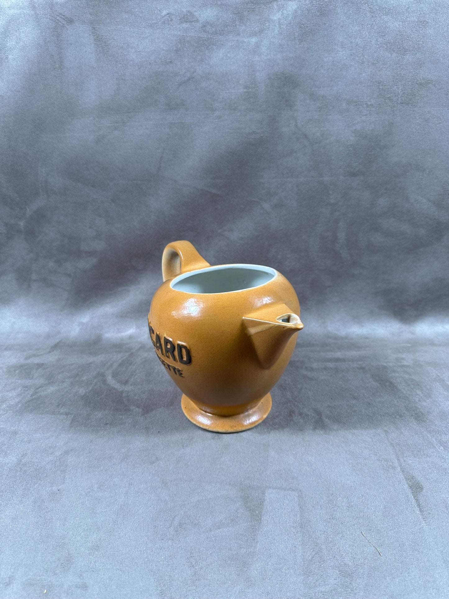 Ricard brown ceramic pitcher Made in France 1970s