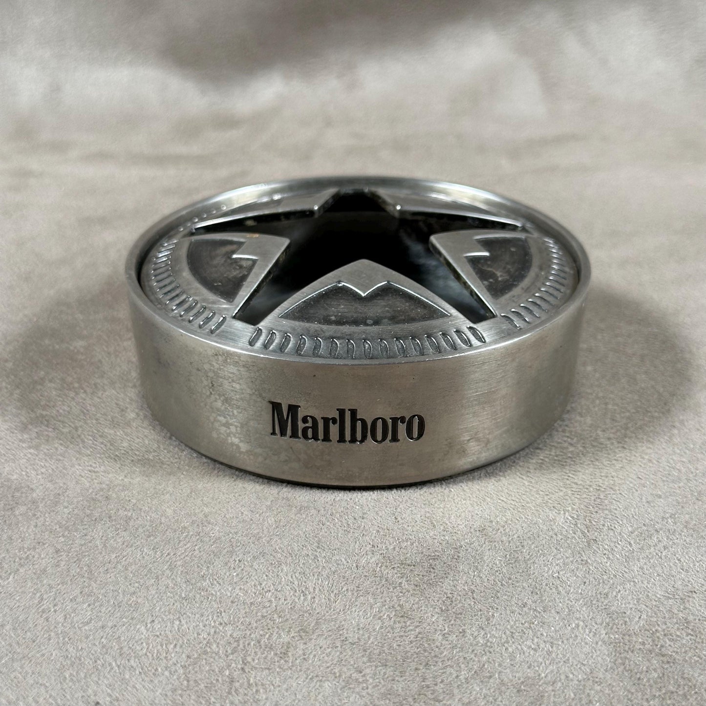 Vintage Marlboro Metall Aschenbecher 1980er Jahre